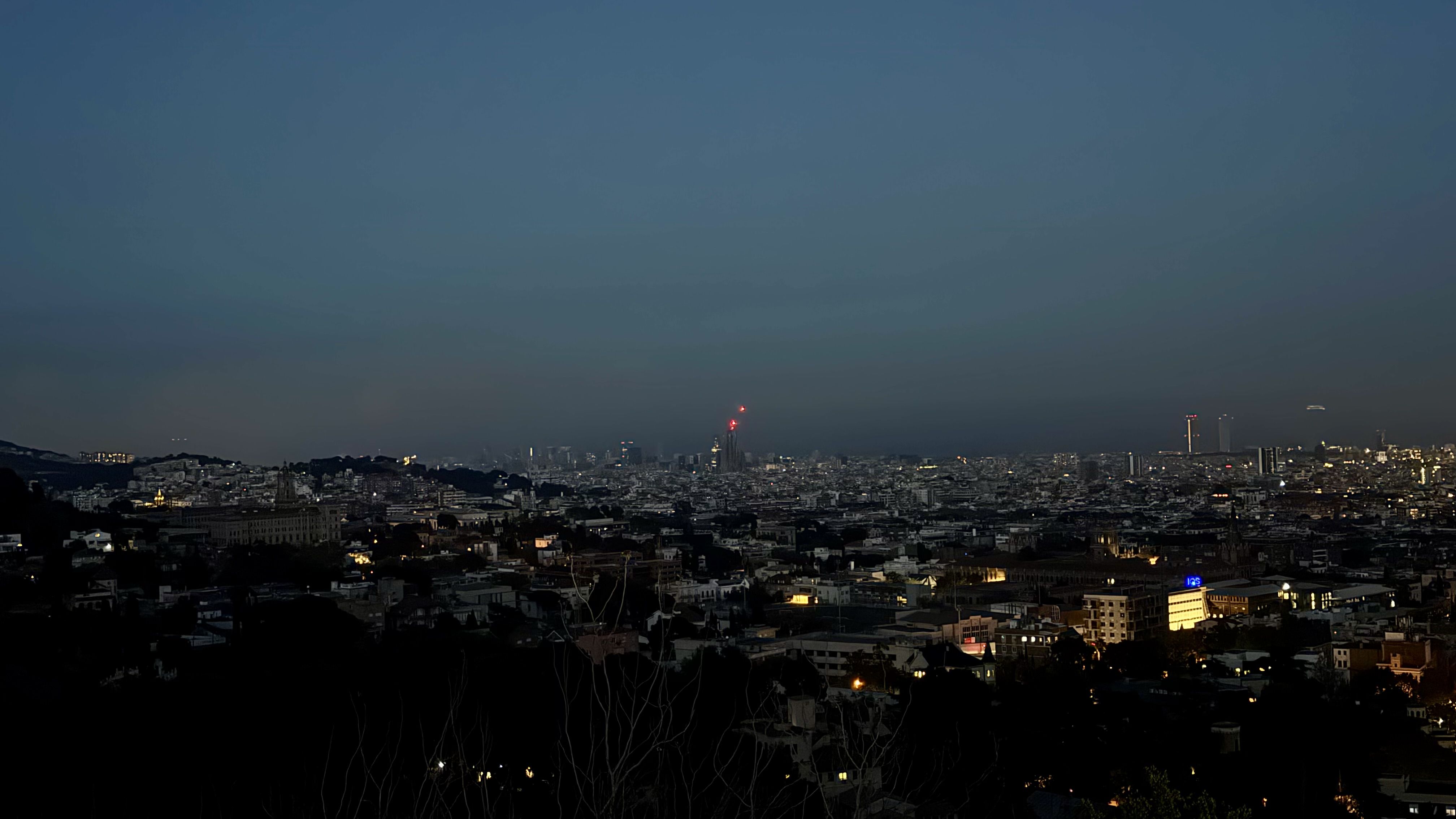 El paisatge de Barcelona el dia de l'apagada | Norma Vidal (ACN)