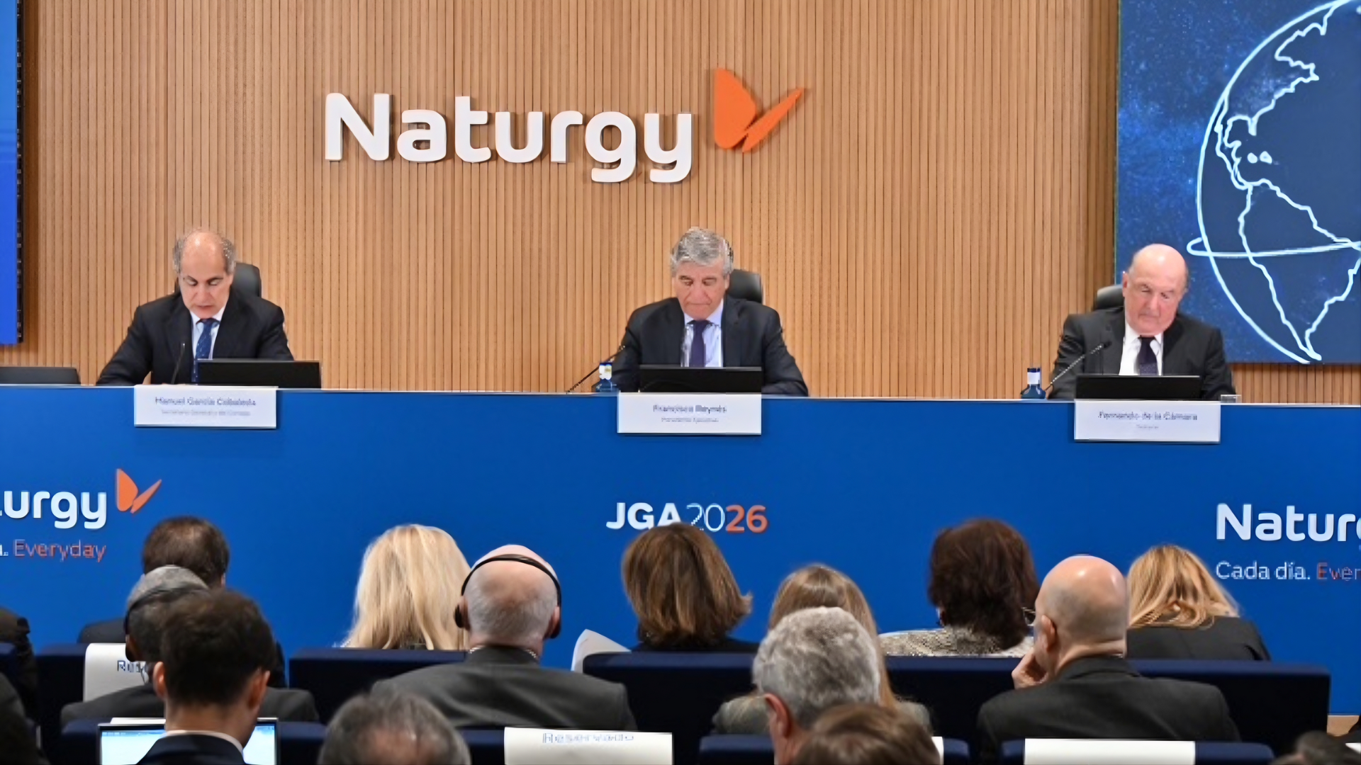 El president executiu de Naturgy, Francisco Reynés, durant la Junta General d'Accionistes | Cedida