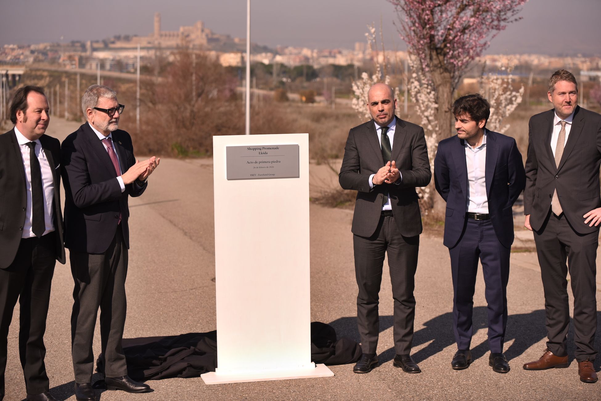 Acte de col·locació de la primera pedra de Promenade