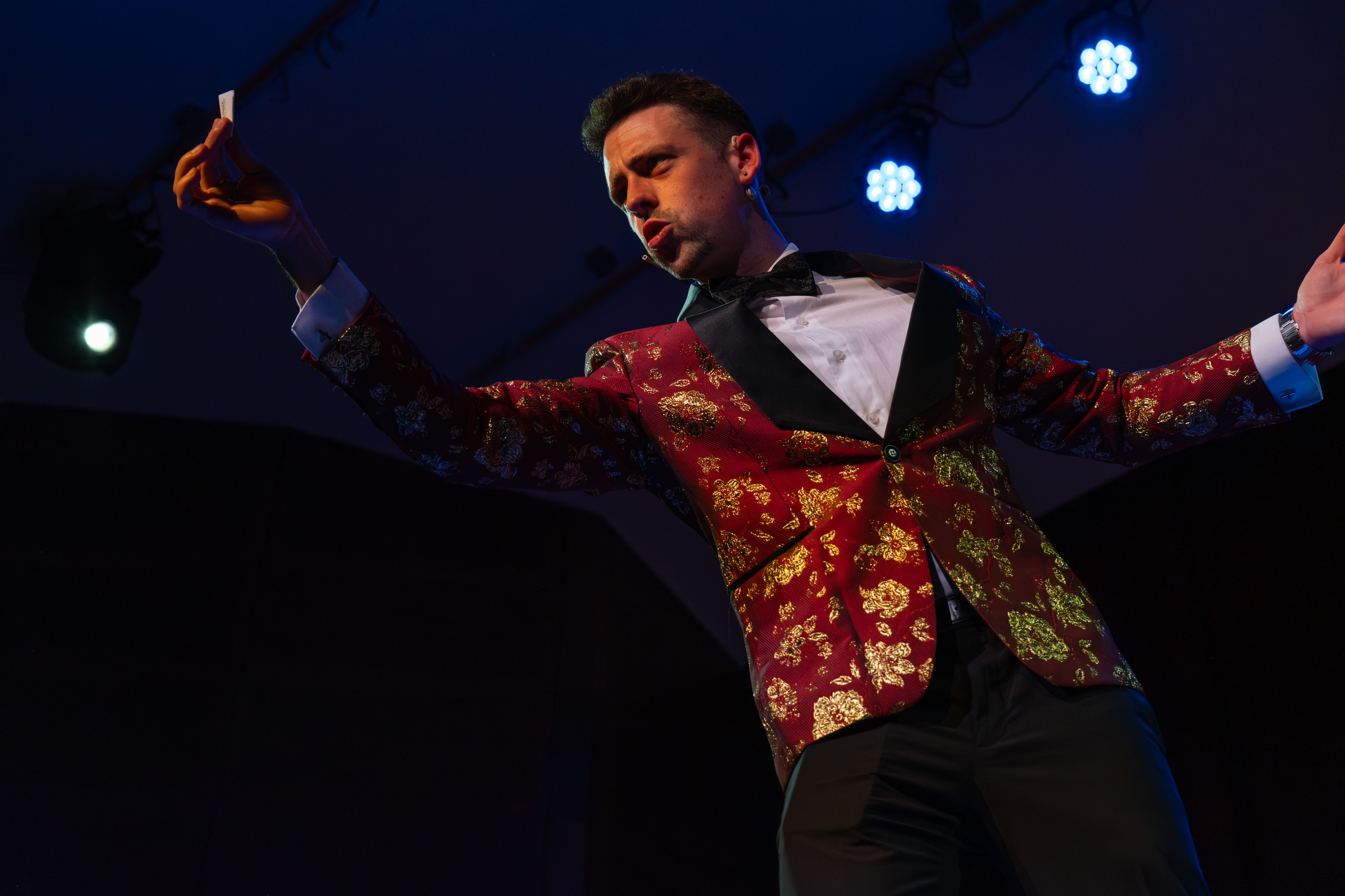 Àlex Marzo, conegut artísticament com a Alexander Main, en una actuació a Andorra | Cedida