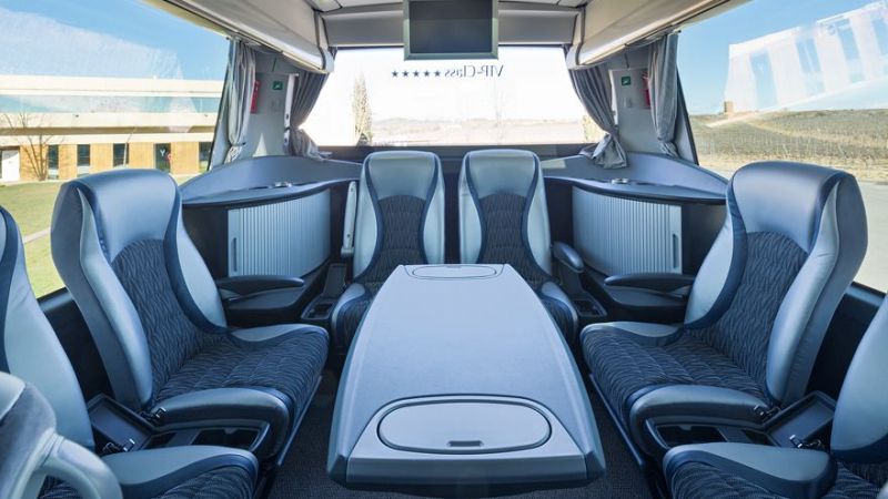 Saló interior d'un dels busos d'Esteve Business Cars | Cedida Saló interior d'un dels busos d'Esteve Business Cars | Cedida