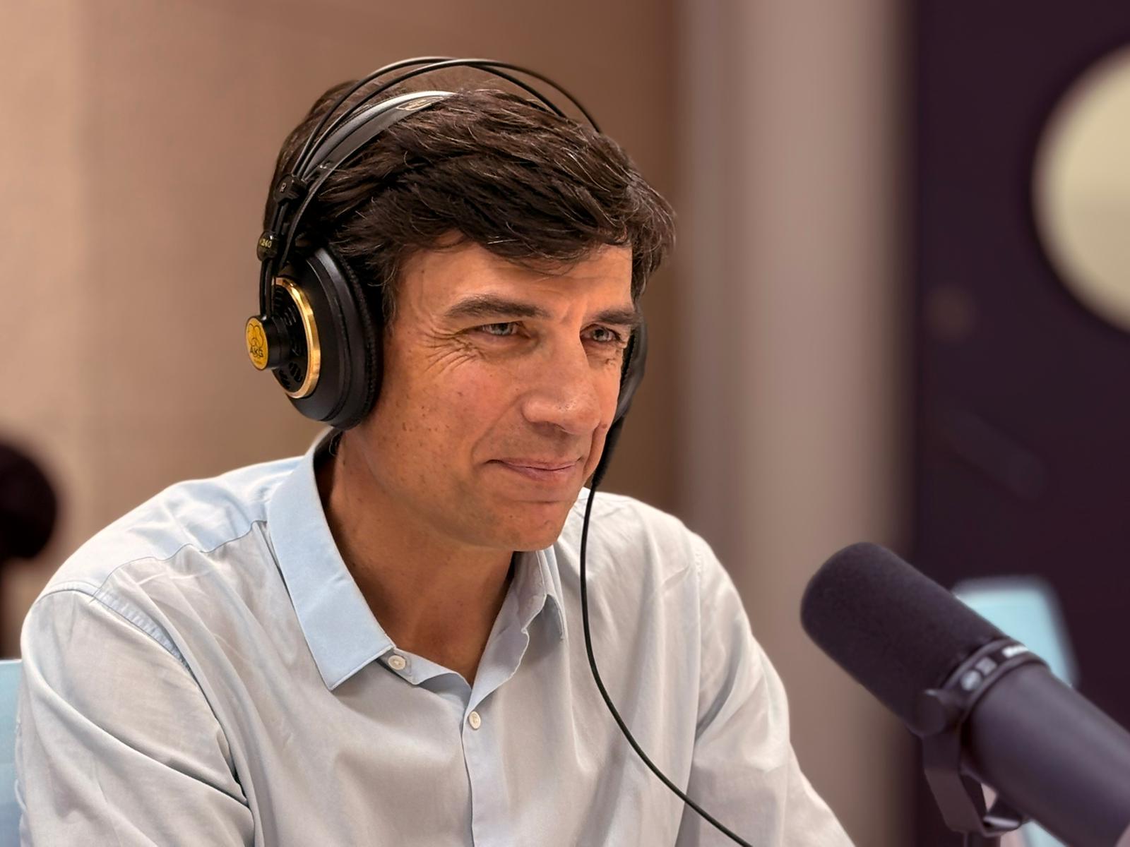 Manel Sanmartí, CEO de Bamboo Energy, durant l'enregisitrament d''Històries d'Èxit' | Txell Ferré