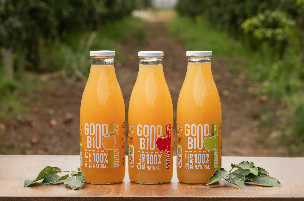 Good Bio Foods apuesta por la manzana de Lleida para elaborar zumos ecológicos y sin azúcares | Cedida Good Bio Foods apuesta por la manzana de Lleida para elaborar zumos ecológicos y sin azúcares | Cedida