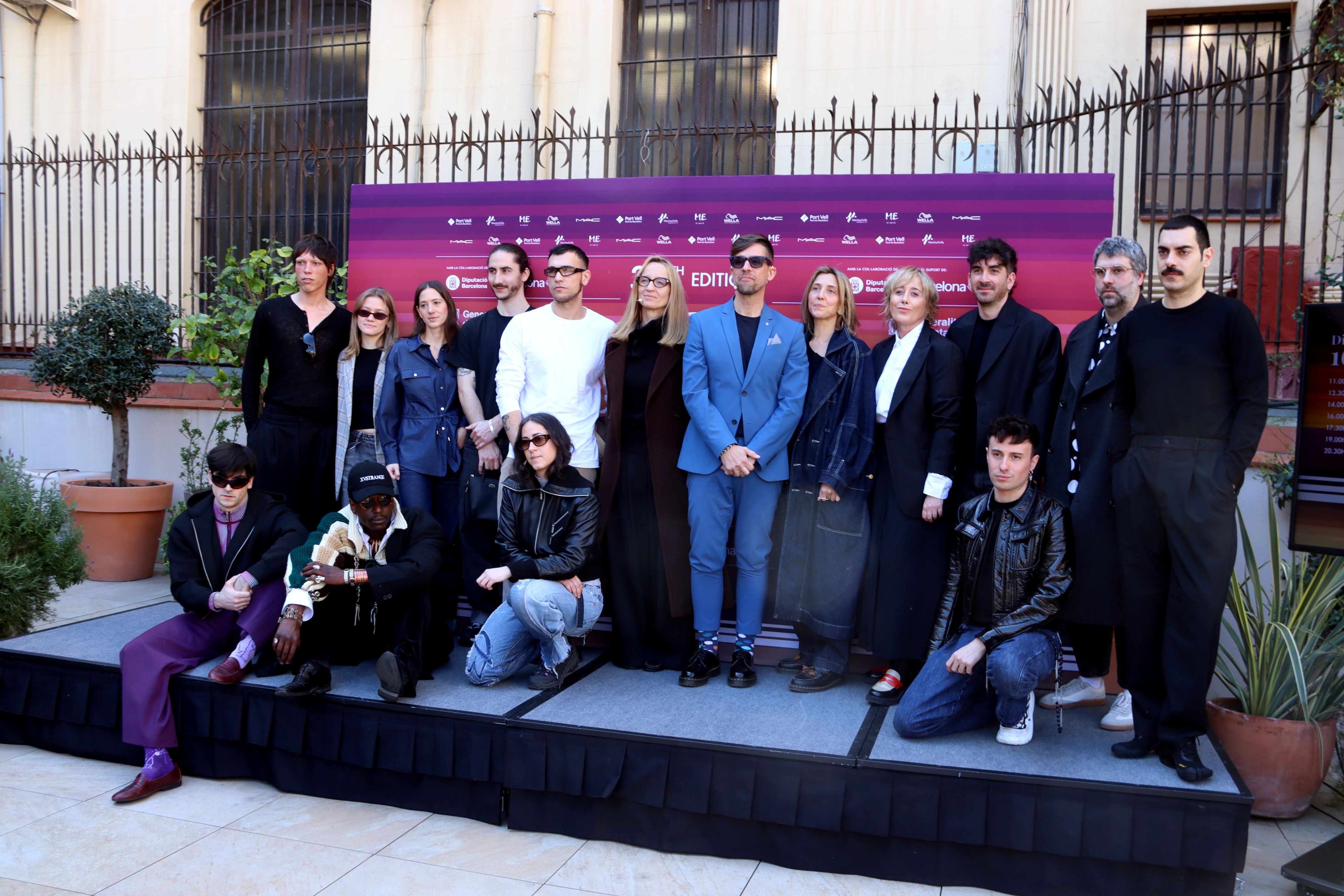 Dissenyadors i organitzadors de la 37a edició de la 080 Barcelona Fashion que se celebrarà aquest abril al Port Vell | Gerard Escaich Folch (ACN)