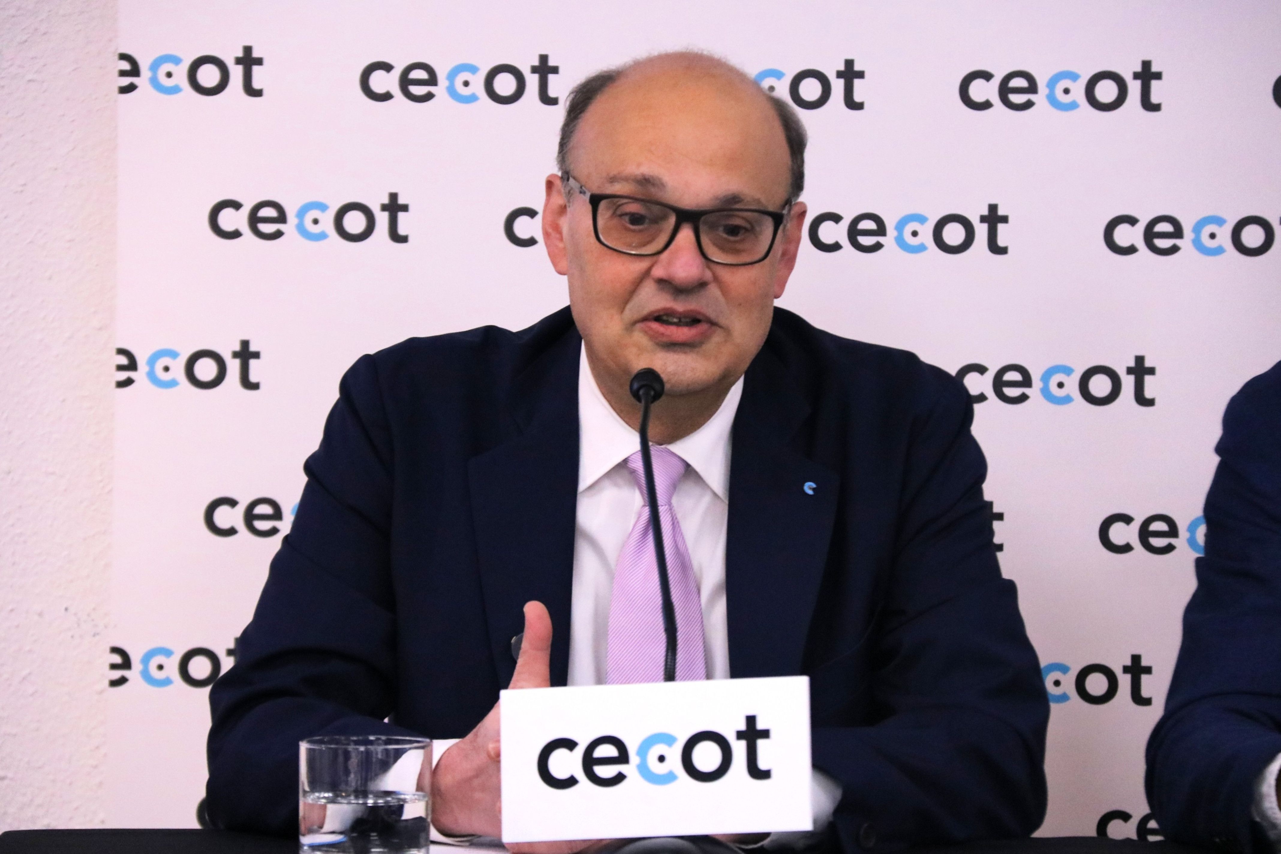 El president de la Cecot, Xavier Panés, en roda de premsa | Andrea Salazar (ACN) El president de la Cecot, Xavier Panés, en roda de premsa | Andrea Salazar (ACN)