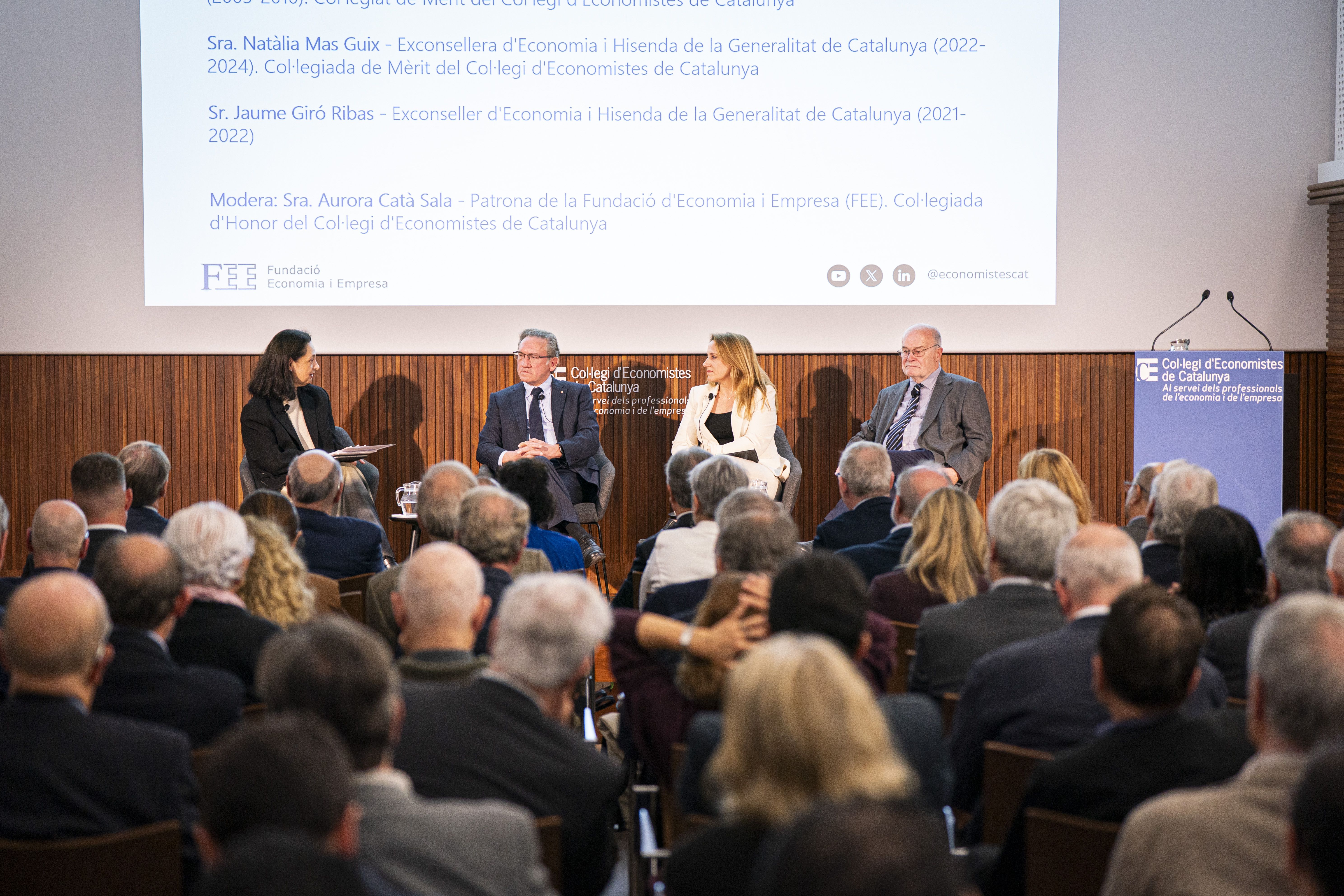 D’esquerra a dreta: Aurora Catà, Jaume Giró, Natàlia Mas i Antoni Castells | Cedida