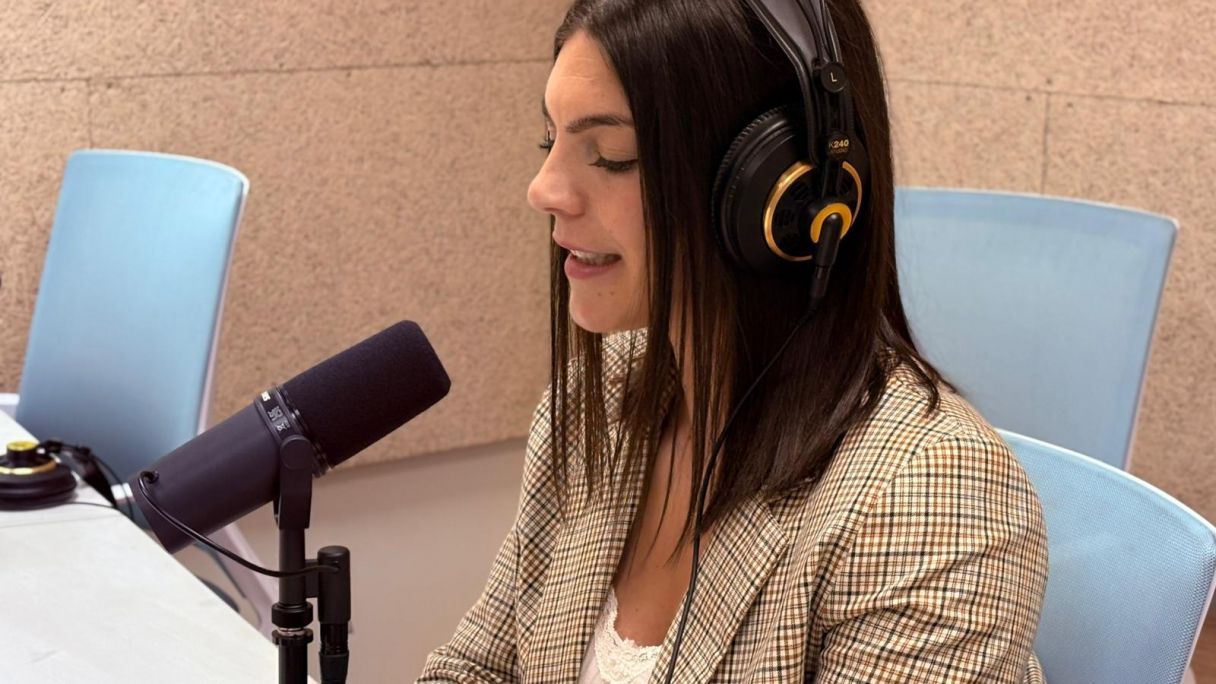 Ana M. González durante la grabación del sexto episodio de 'Històries d'Èxit' | Txell Ferré