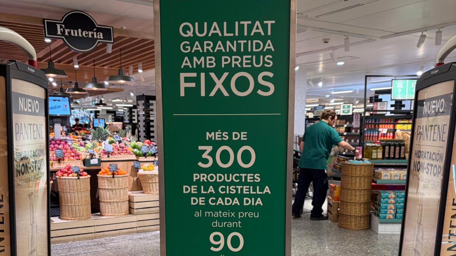 Cartell dels preus fixos a El Corte Inglés | Cedida