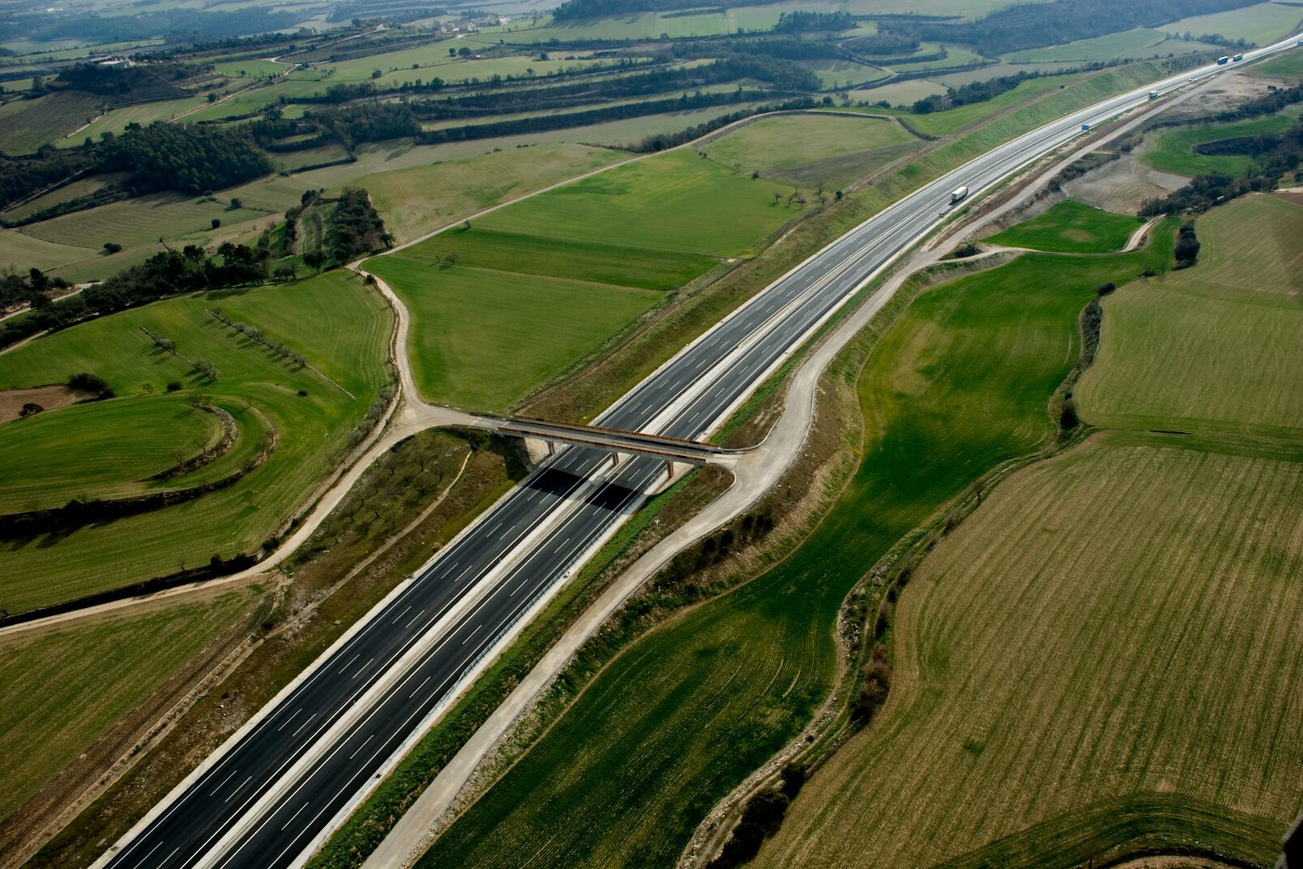 Imagen aérea del Eix Transversal | ACN
