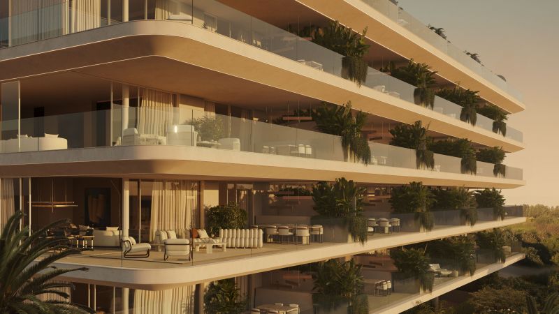Vista exterior de Nacaré Residences, el nuevo proyecto de Black Horse Partners | Cedida