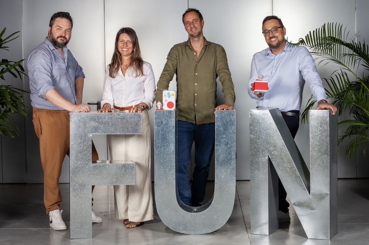 De izquierda a derecha: Alessio Polo, Chiara Gava, Matteo Fabbrini, y Francesco Poloniato, cofundadores de Faba | Cedida