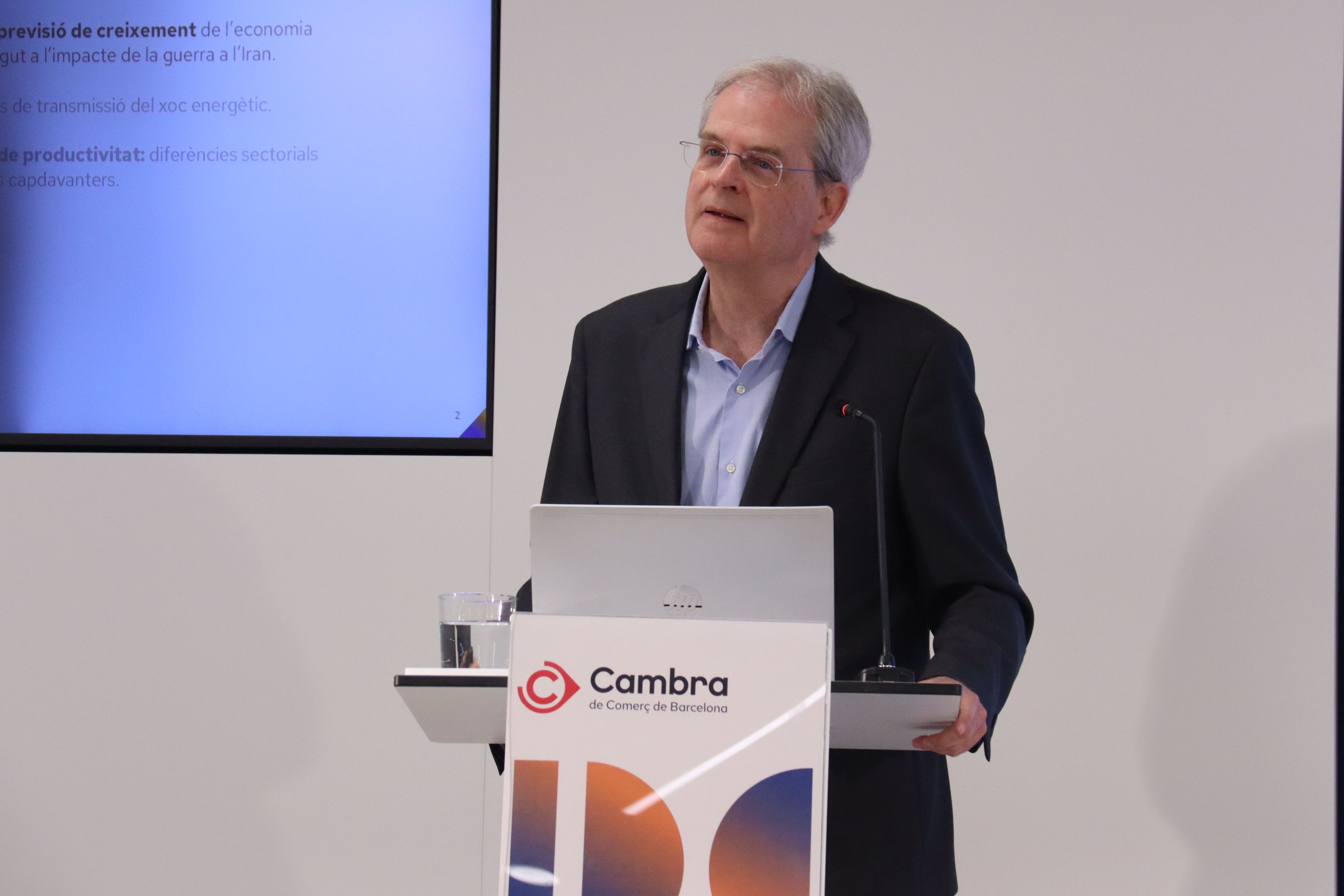 El cap del Gabinet d’Estudis Econòmics de la Cambra, Joan Ramon Rovira | ACN