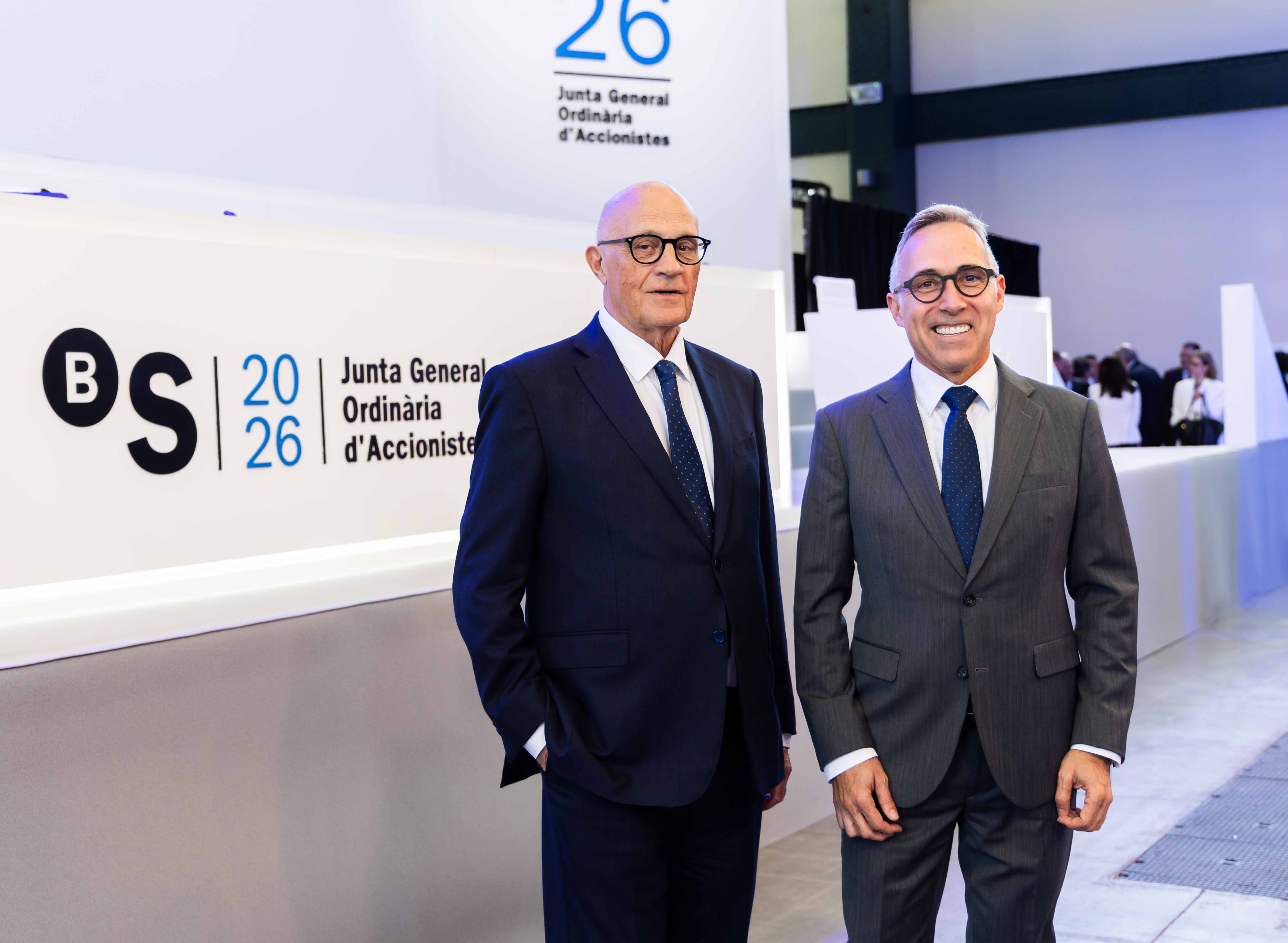 El president del Banc Sabadell, Josep Oliu, i el nou CEO de l'entitat, Marc Armengol | Cedida
