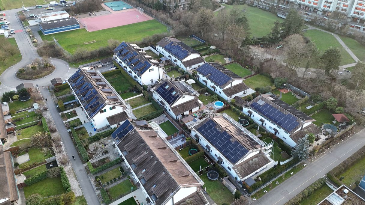 Pla aeri de la comunitat energètica de Kaiseraugst | Cedida