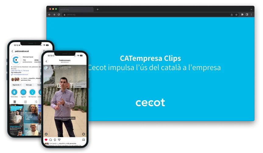 La Cecot impulsa CATempresa Clips, un recull de recursos audiovisuals amb lèxics i reptes lingüístics per al món empresarial | Cecot