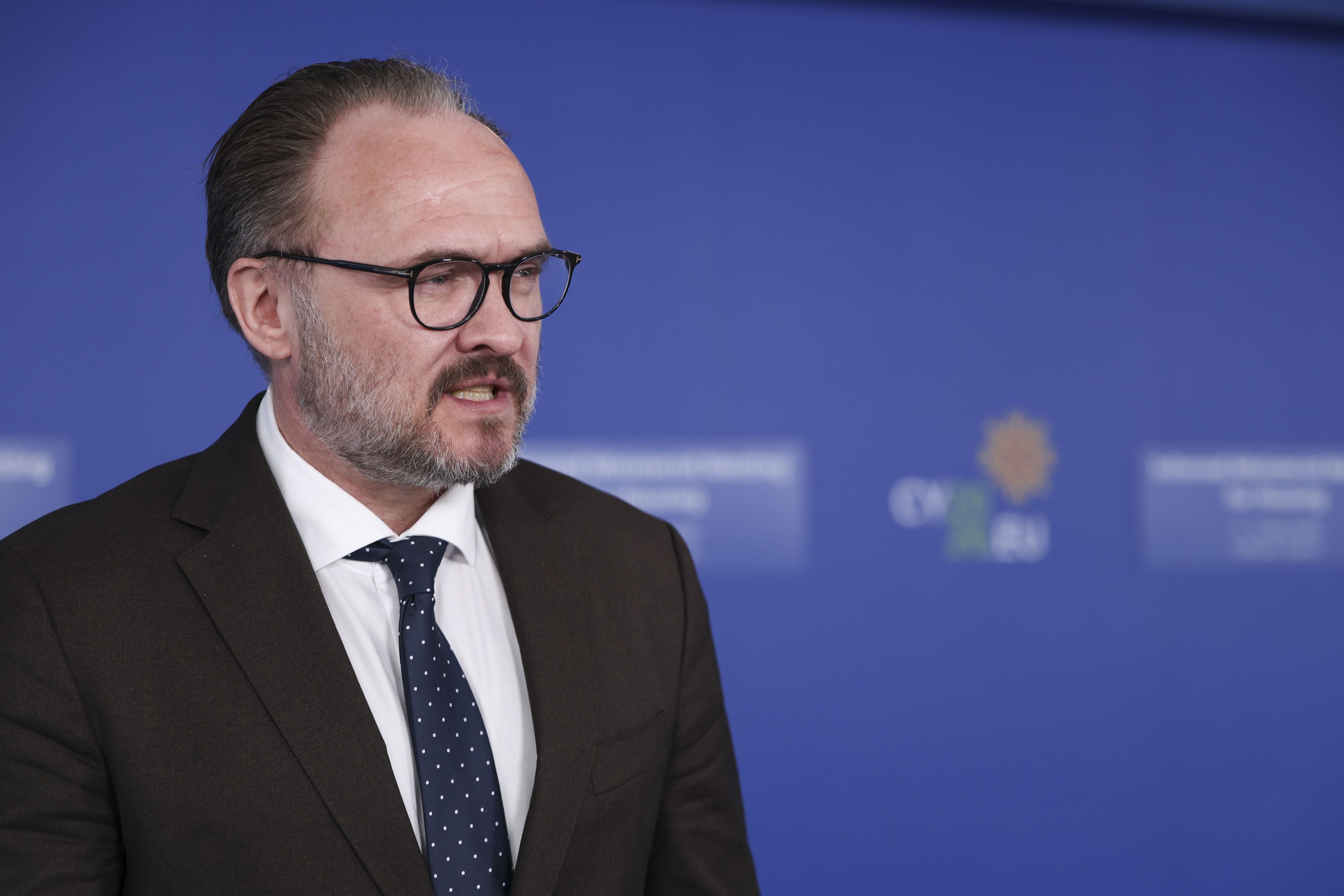 El comissari europeu d'Energia, Dan Jørgensen, durant una atenció als mitjans de comunicació | Consell de la UE