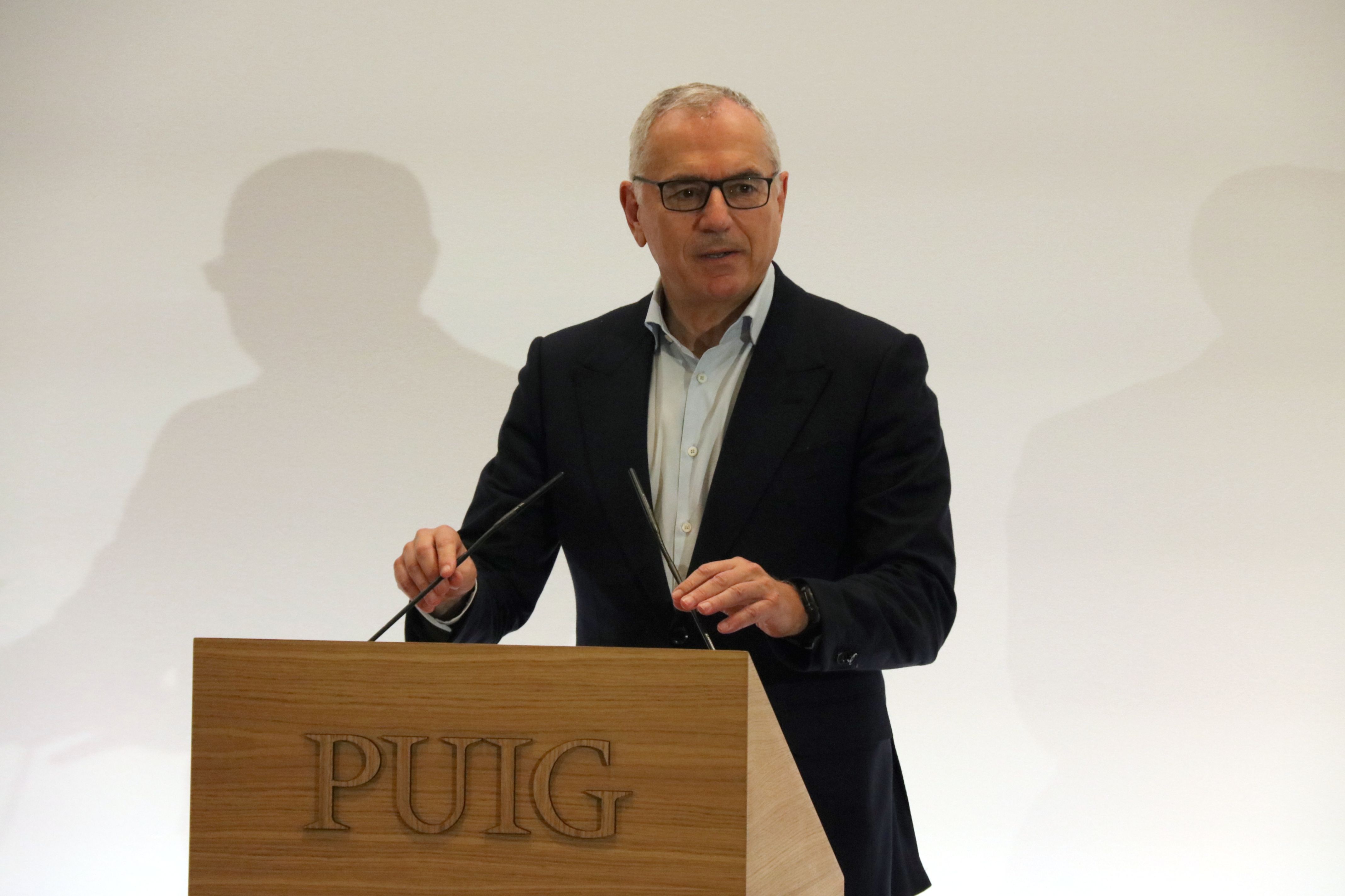 El president executiu de Puig, Marc Puig, en roda de premsa per presentar els resultats de 2025 | Andrea Salazar (ACN) El president executiu de Puig, Marc Puig, en roda de premsa per presentar els resultats de 2025 | Andrea Salazar (ACN)