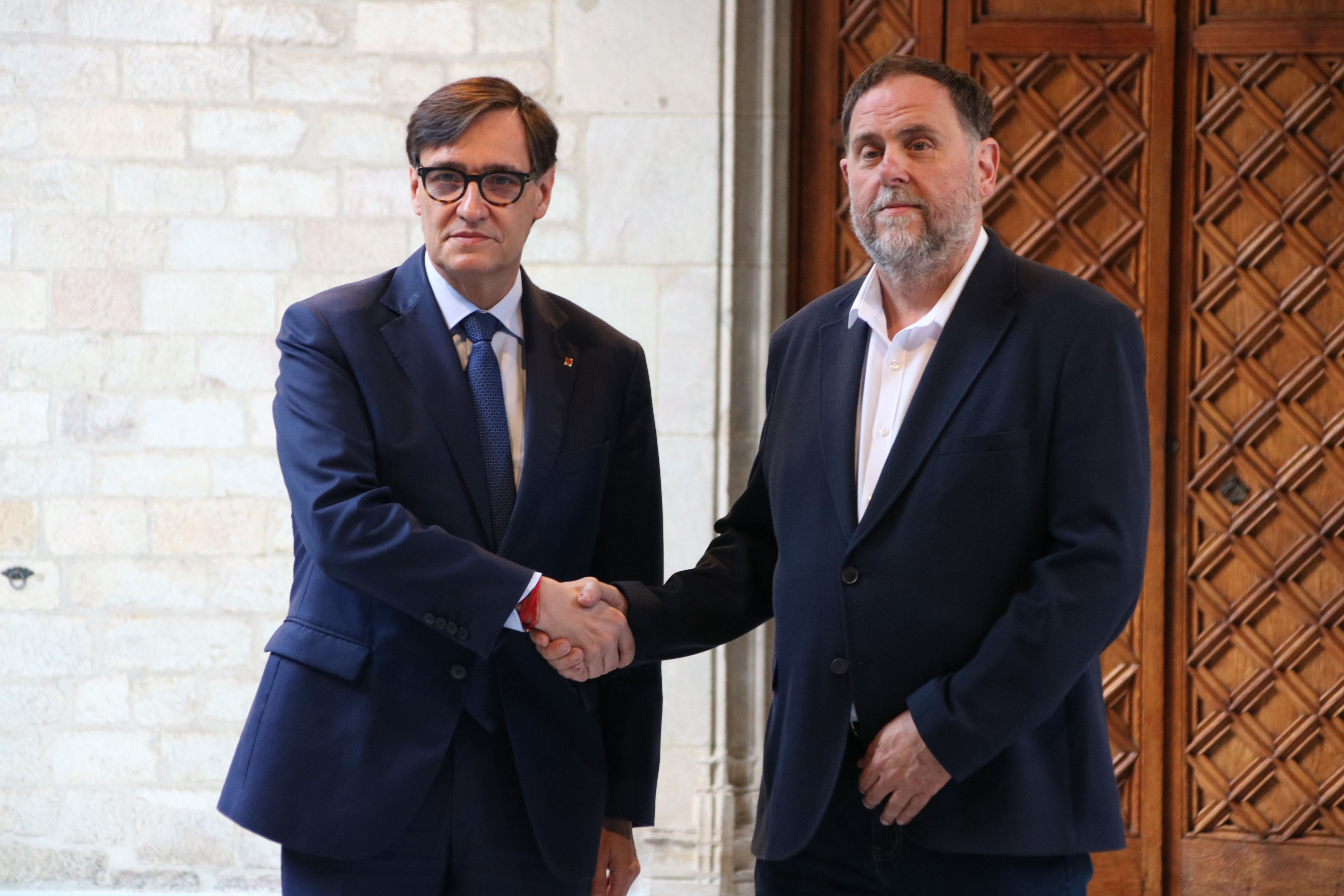 El president de la Generalitat, Salvador Illa, i el líder d’Esquerra Republicana, Oriol Junqueras | ACN El president de la Generalitat, Salvador Illa, i el líder d’Esquerra Republicana, Oriol Junqueras | ACN