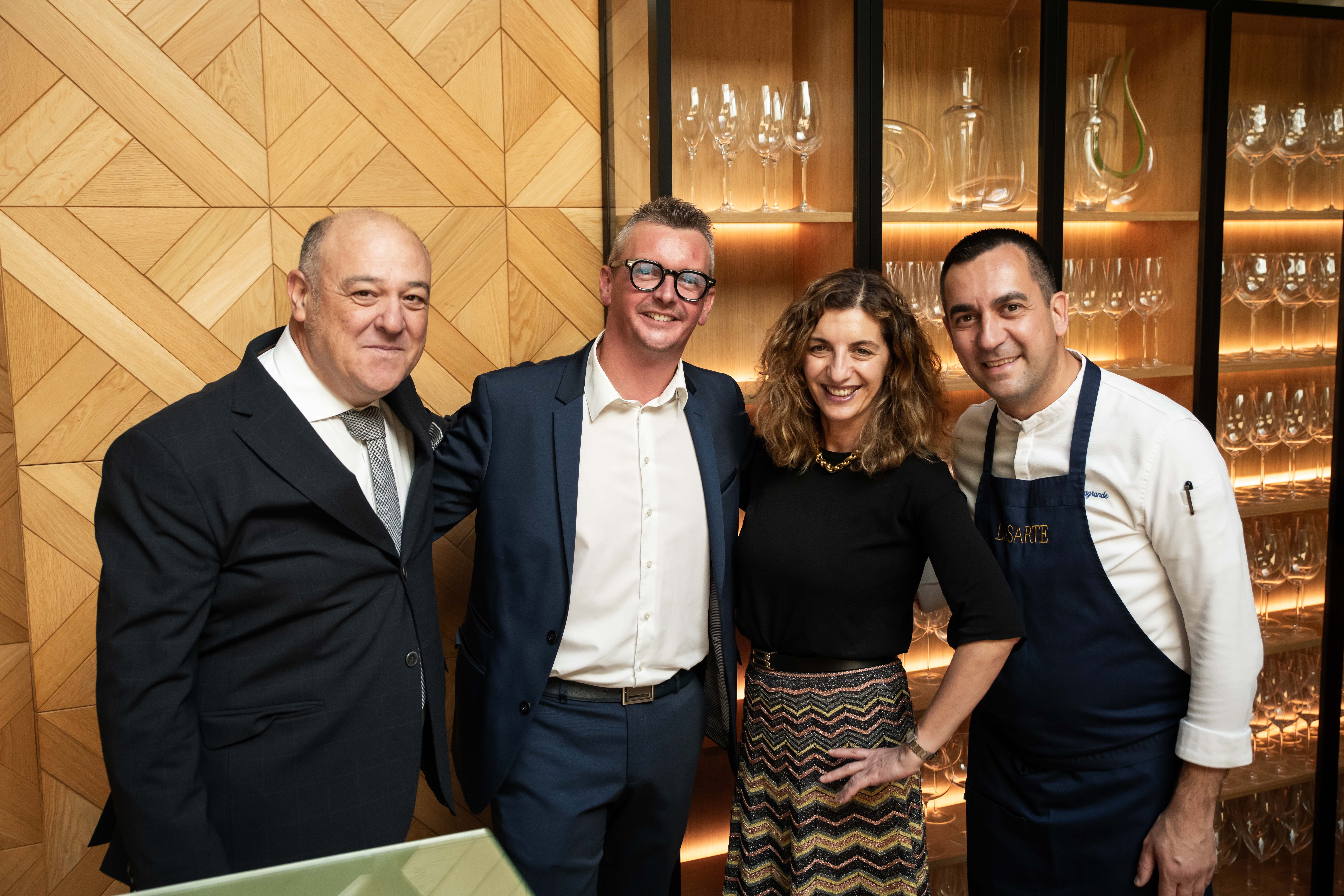 Joan Carles Ibáñez, Jérôme Jacoillot, Inés Vázquez i Paolo Casagrande a Lasarte | Cedida