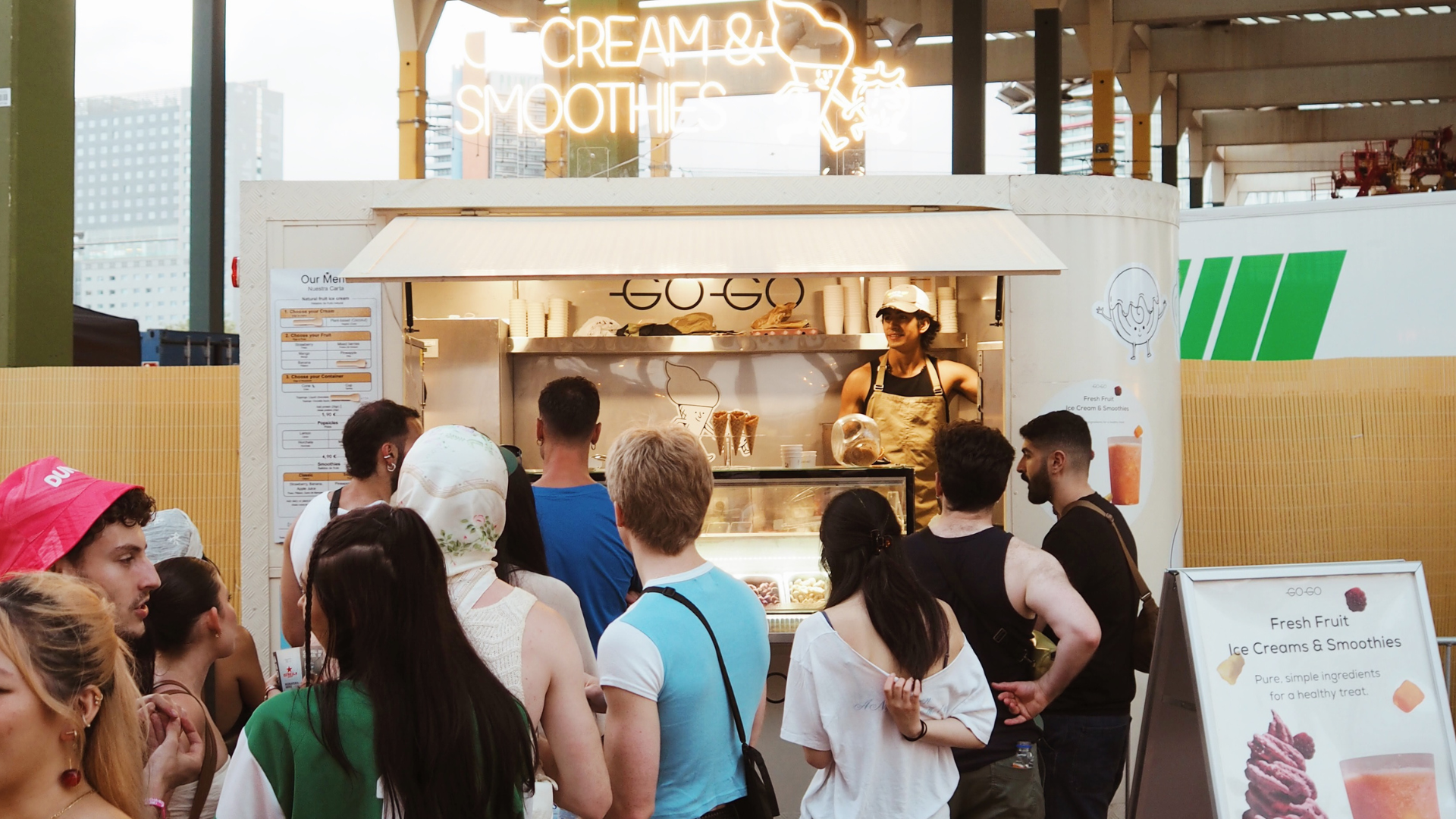 Un ‘food truck’ de Go-Go Cream en el Primavera Sound | Cedida