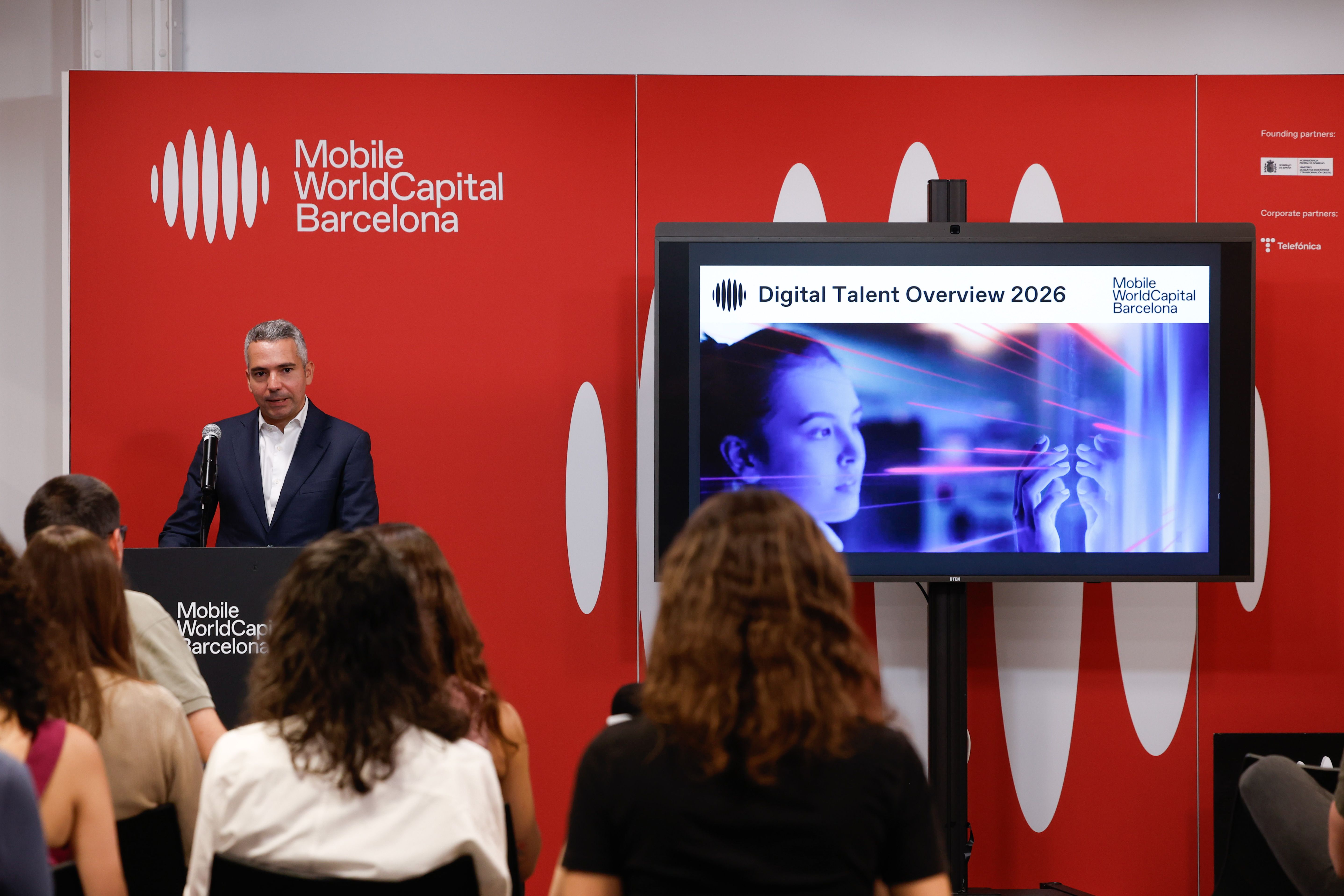 Jordi Arrufí, director de l'àrea de Talent Digital de la MWCapital, durant la presentació de l'informe | Cedida
