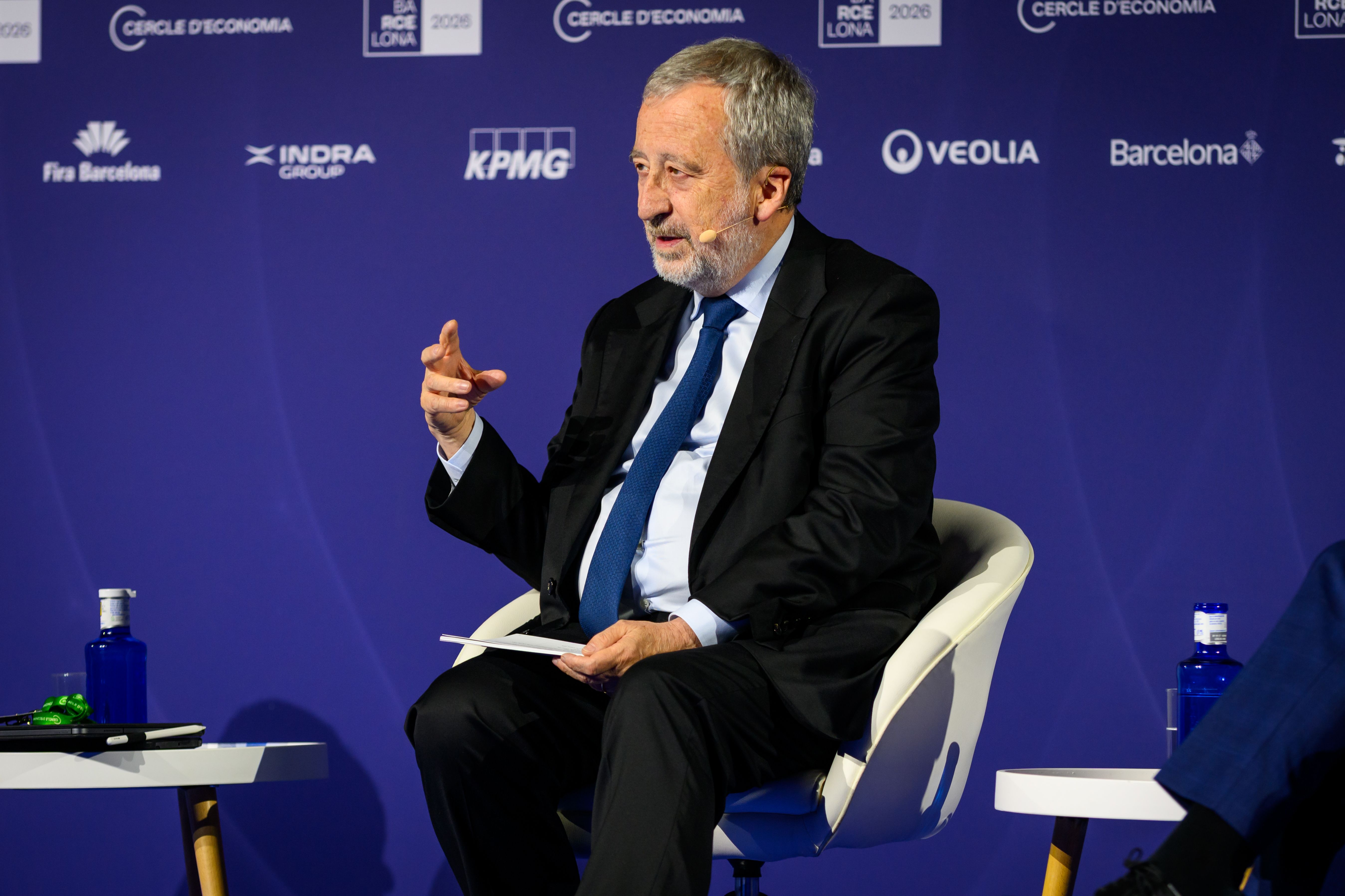 El president de CaixaBank, Tomàs Muniesa, durant la 41a Reunió del Cercle d'Economia | Cedida