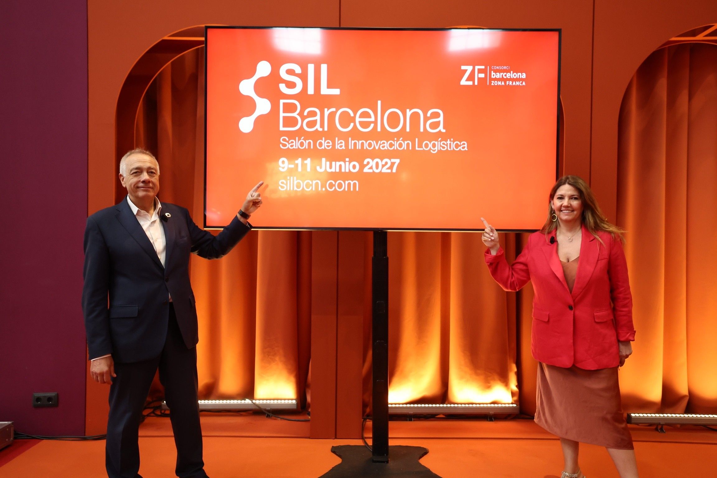 El president executiu i la directora general del CZFB i del SIL, Pere Navarro, i Blanca Sorigué | Cedida