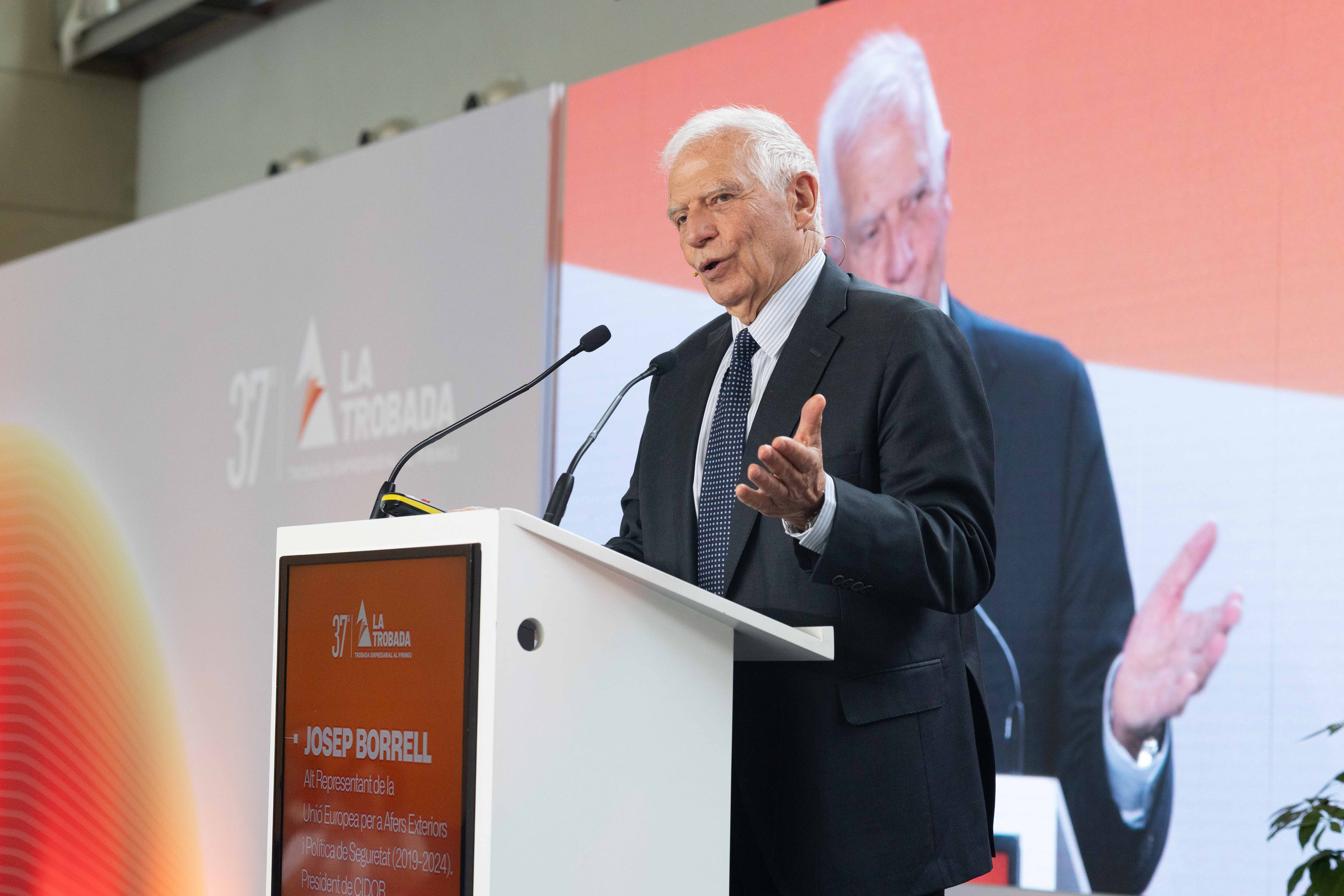 Josep Borrell, president del Cidob i exministre de la UE per a Afers Exteriors, a la 37a Trobada Empresarial al Pirineu | Cedida