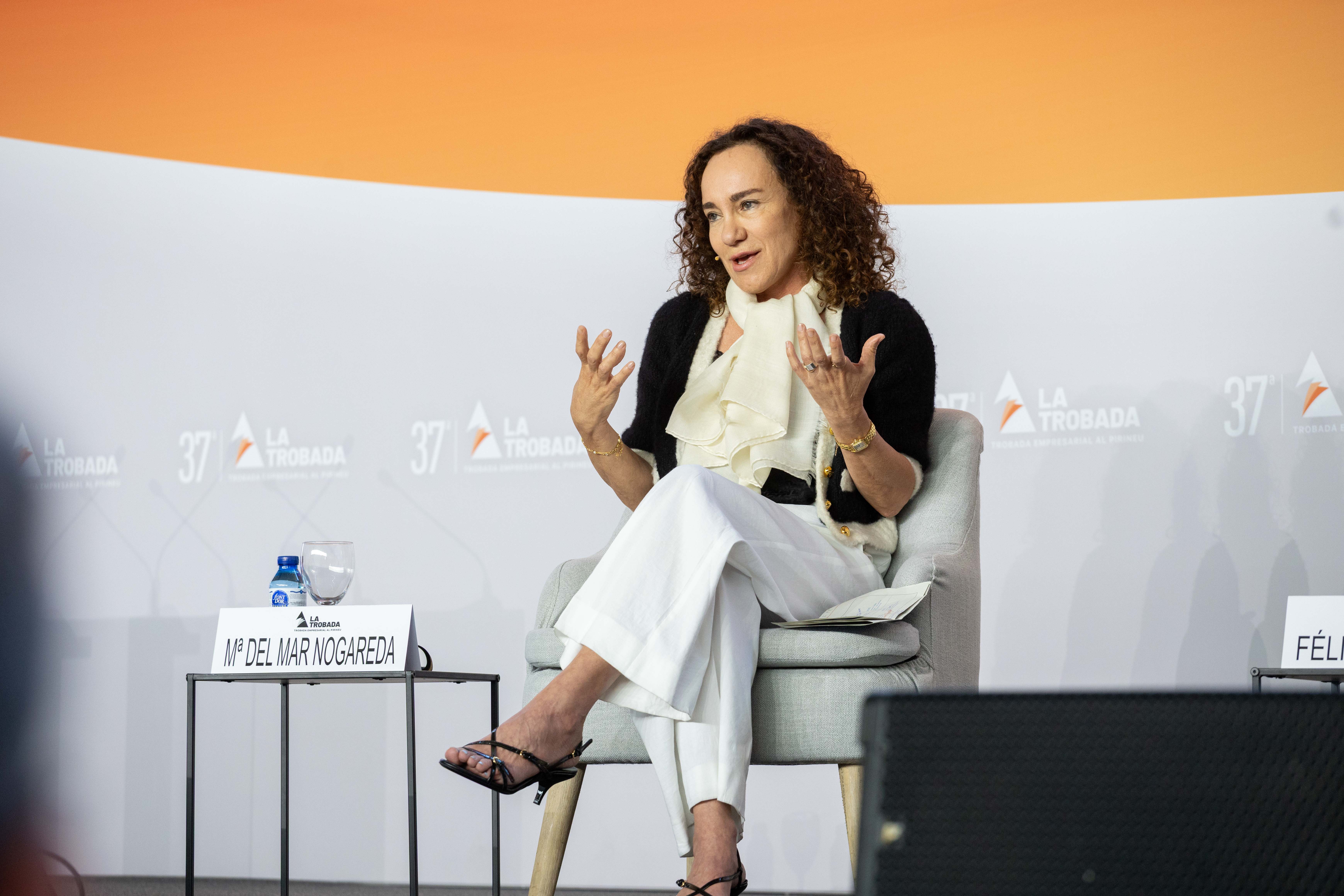 Mar Nogareda, vicepresidenta d'Hipra, a la 37a Trobada Empresarial al Pirineu | Genaro Massot Mar Nogareda, vicepresidenta d'Hipra, a la 37a Trobada Empresarial al Pirineu | Genaro Massot