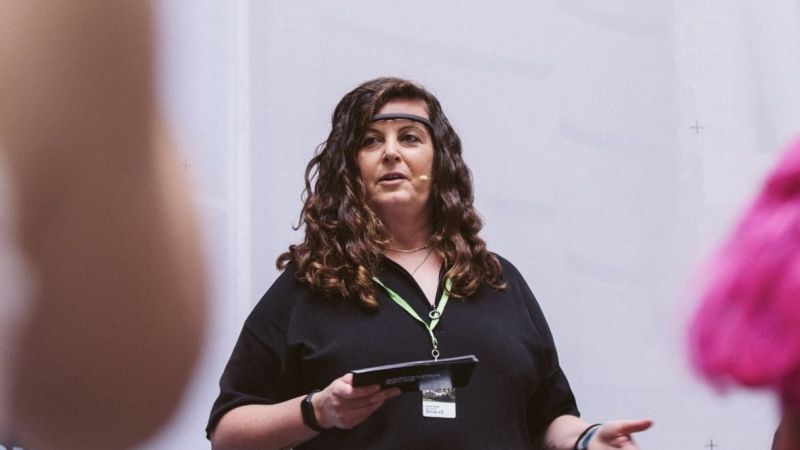 Esther Rovira, directora del Barcelona XRLAB, al Sónar+D | @sonarfestival Esther Rovira, directora del Barcelona XRLAB, al Sónar+D | @sonarfestival