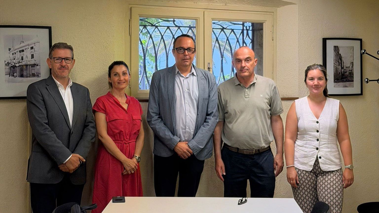  Imagen de la reunión entre la Cambra de Comerç de Barcelona en el Maresme y el Ajuntament del Masnou | Cedida