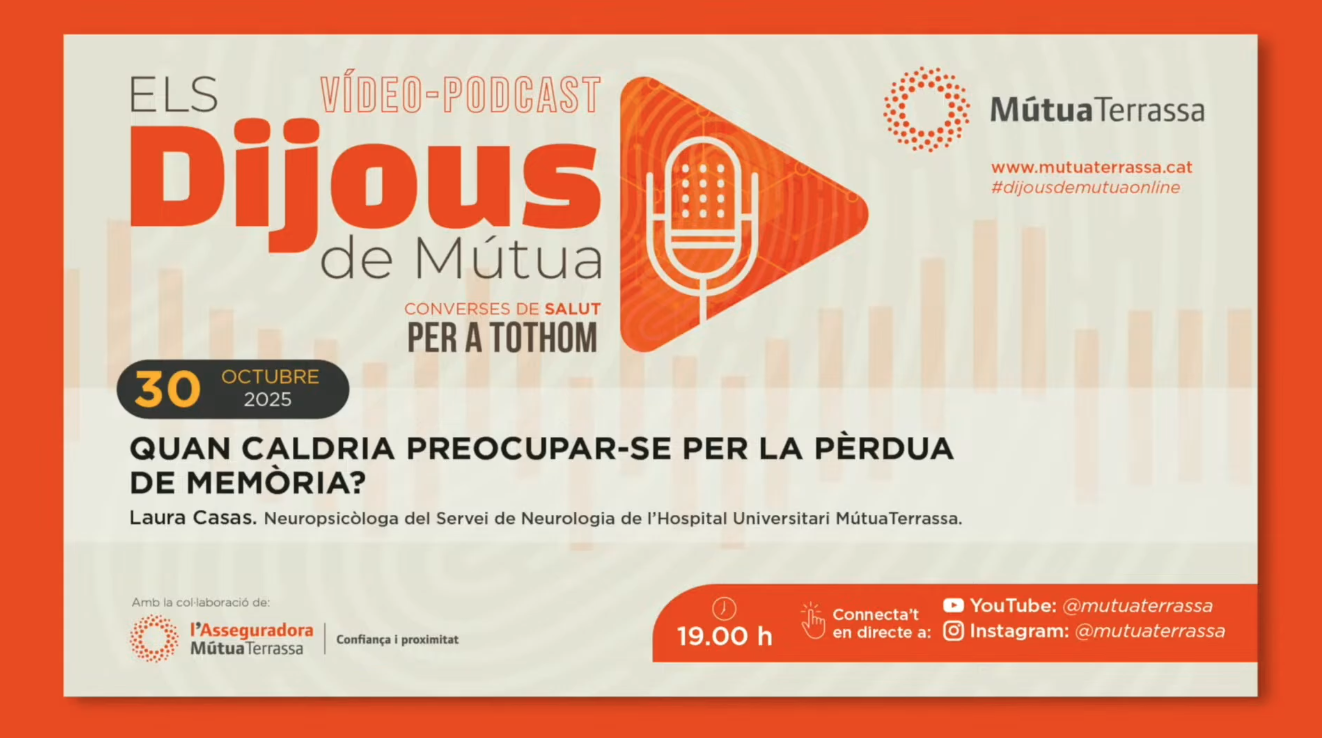 Dijous de Mútua: Quan caldria preocupar-se per la pèrdua de memòria | Cedida