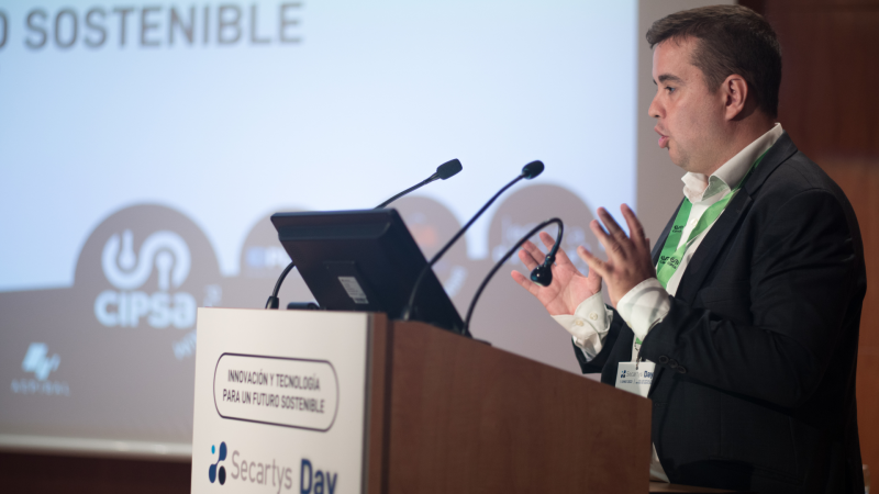 Sergio Hernández, president de Secartys i directiu de la companyia Siemens, durant el Secartys Day 2025 | Cedida