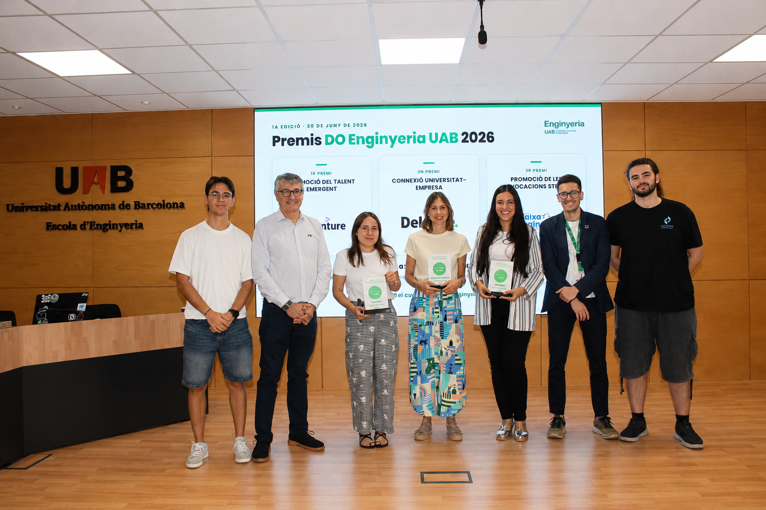 Els guardonats amb els 'Premis Escola d'Enginyeria UAB' | Cedida