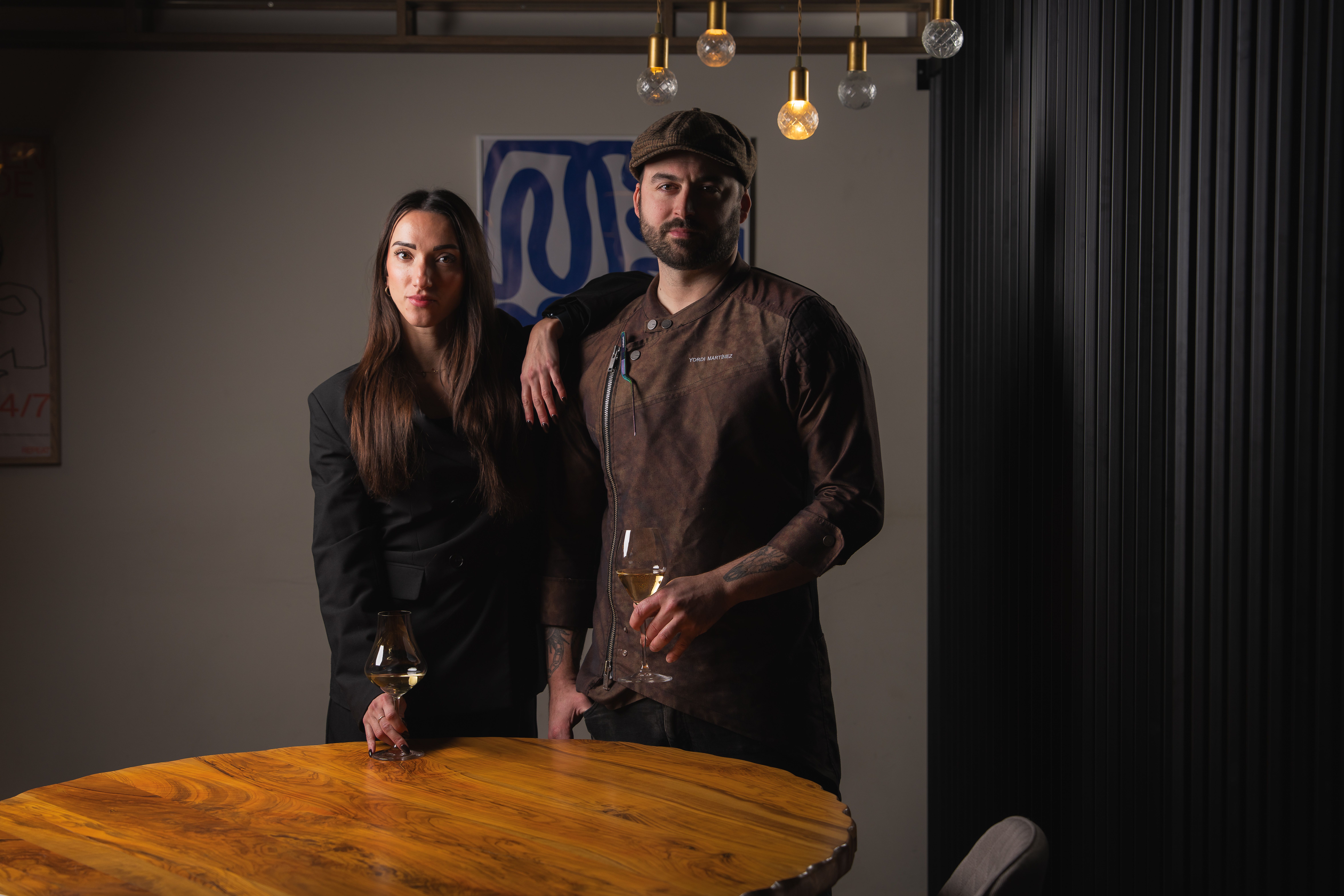 La sommelier Lara Cerlini i el xef Yordi Martínez | Alex Froloff