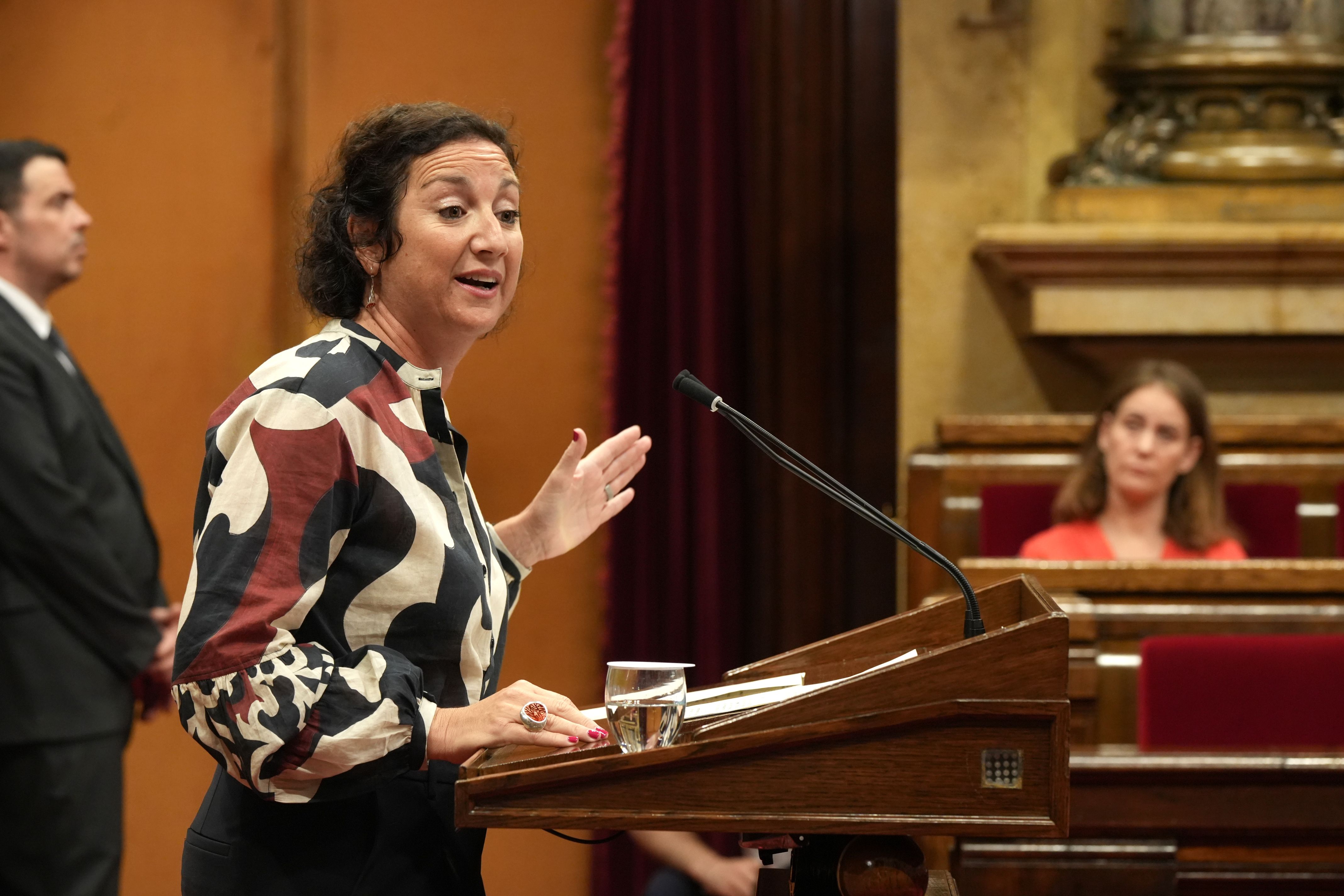 La consellera d'Economia i Finances, Alícia Romero, en el debat i votació finals dels pressupostos | Sara Soteras (ACN)