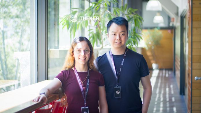 Carla Gómez Cano y Jiaqiang Ye Zhu, cofundadores de Theker Carla Gómez Cano y Jiaqiang Ye Zhu, cofundadores de Theker