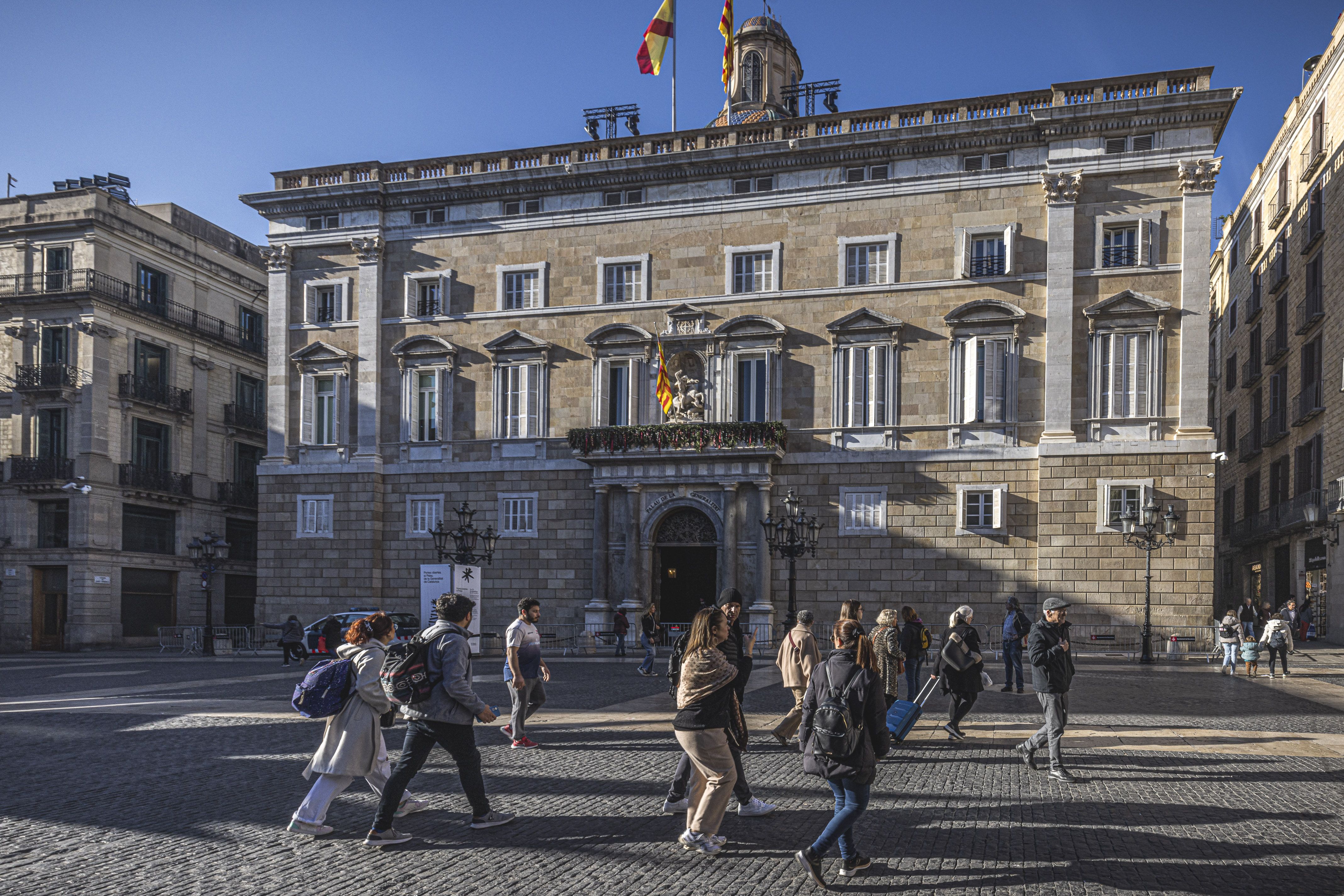 La façana del Palau de la Generalitat | Jordi Borràs (ACN)
