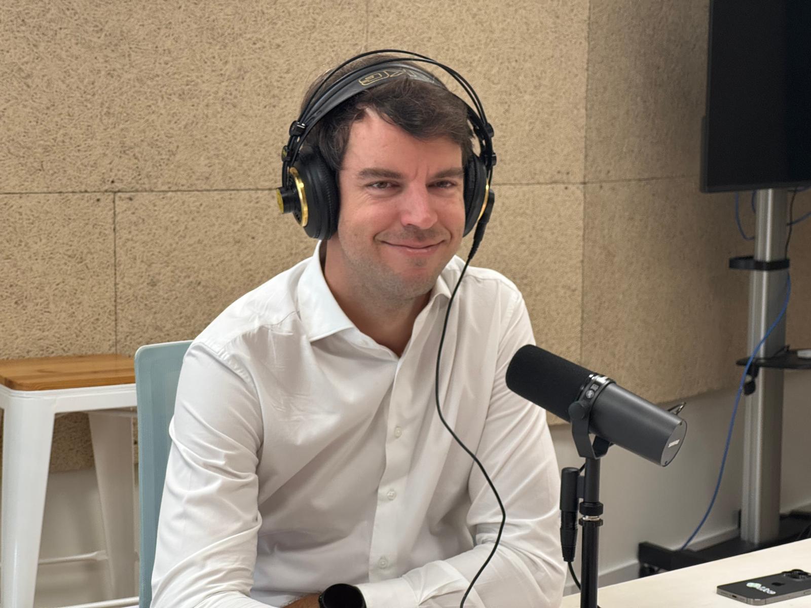 Carlos Manubens, cofundador de Livo Health, durant l'enregistrament d''Històries d'Èxit' | Txell Ferré Carlos Manubens, cofundador de Livo Health, durant l'enregistrament d''Històries d'Èxit' | Txell Ferré