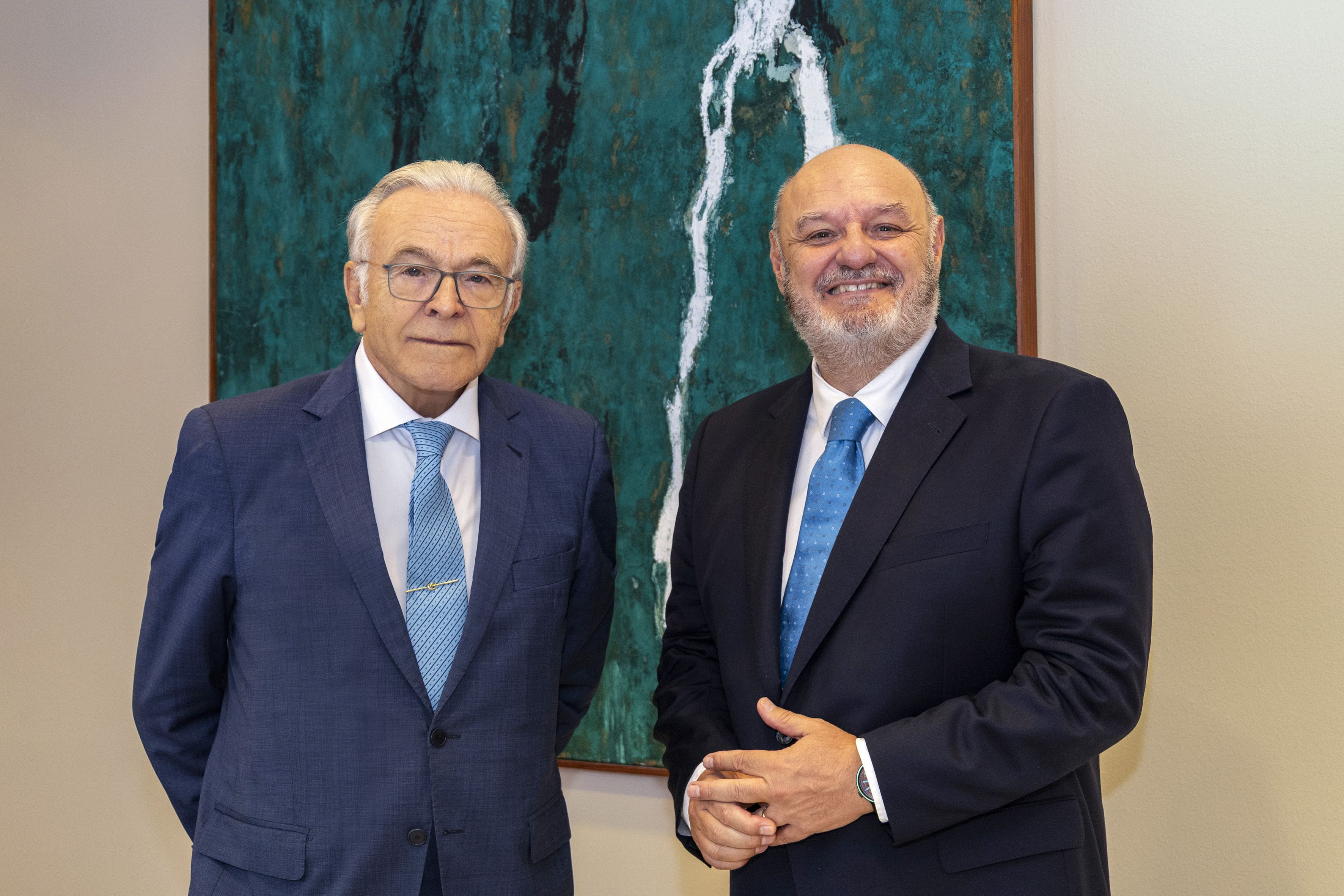 El presidente de CriteriaCaixa, Isidre Fainé, y el director general, José María Méndez | Cedida