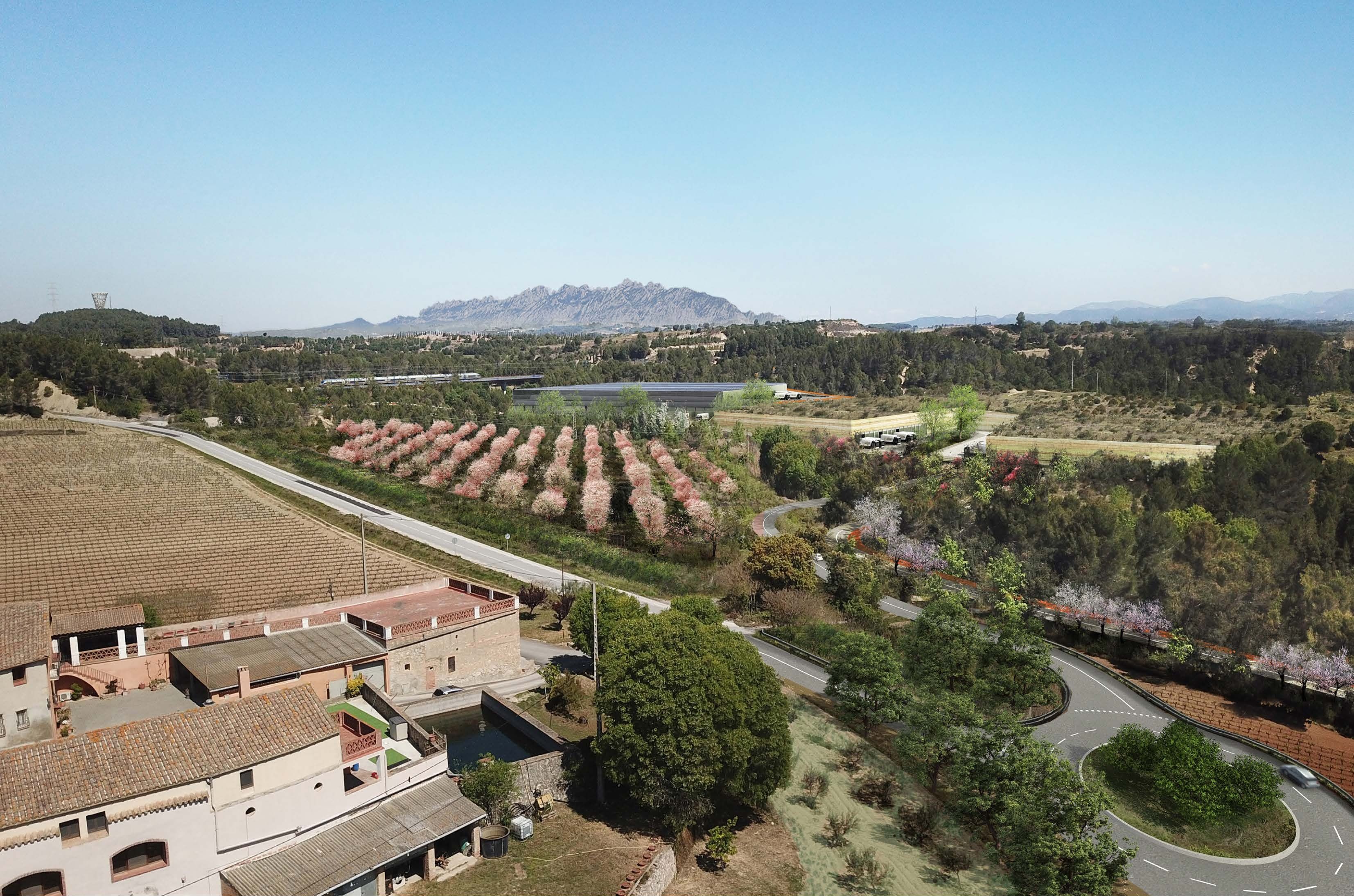 Render de Can Joncoses futur des de la Ferreria | Cedida Render de Can Joncoses futur des de la Ferreria | Cedida