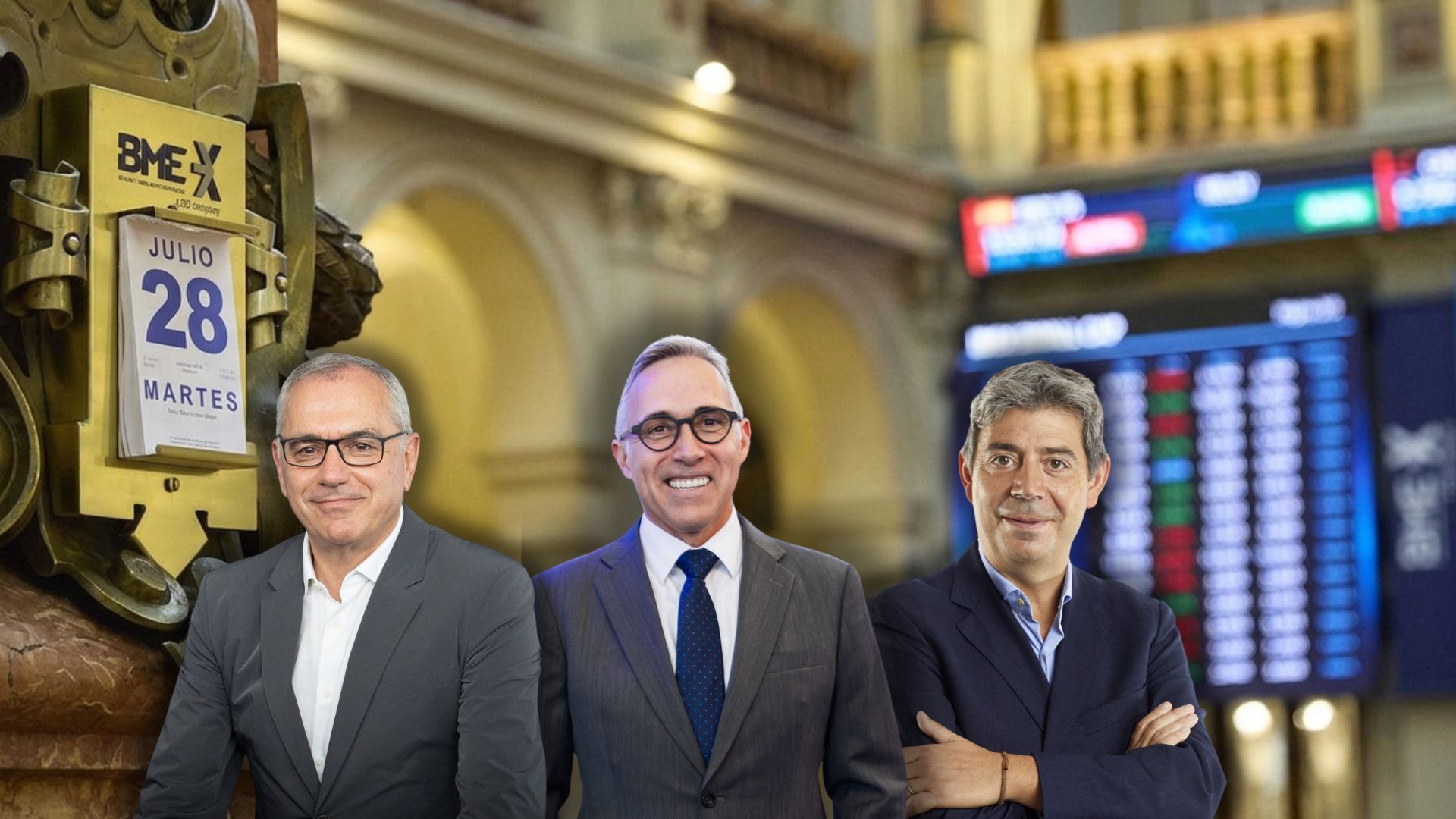 D'esquerra a dreta: Marc Puig (Puig), Marc Armengol (Banc Sabadell) i Eloi Planes (Fluidra) | VIA Empresa