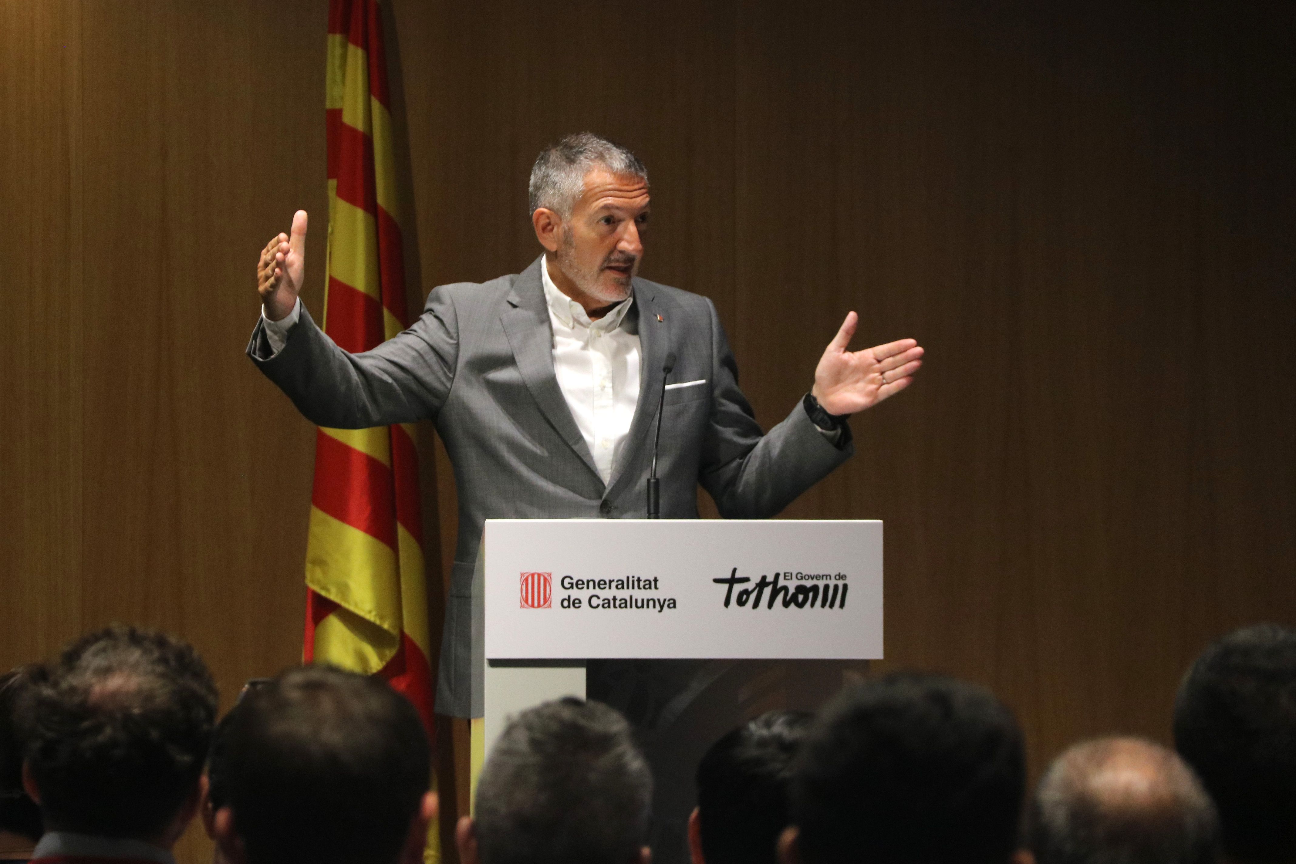 El conseller d'Empresa i Treball, Miquel Sàmper | Maria Asmarat (ACN)