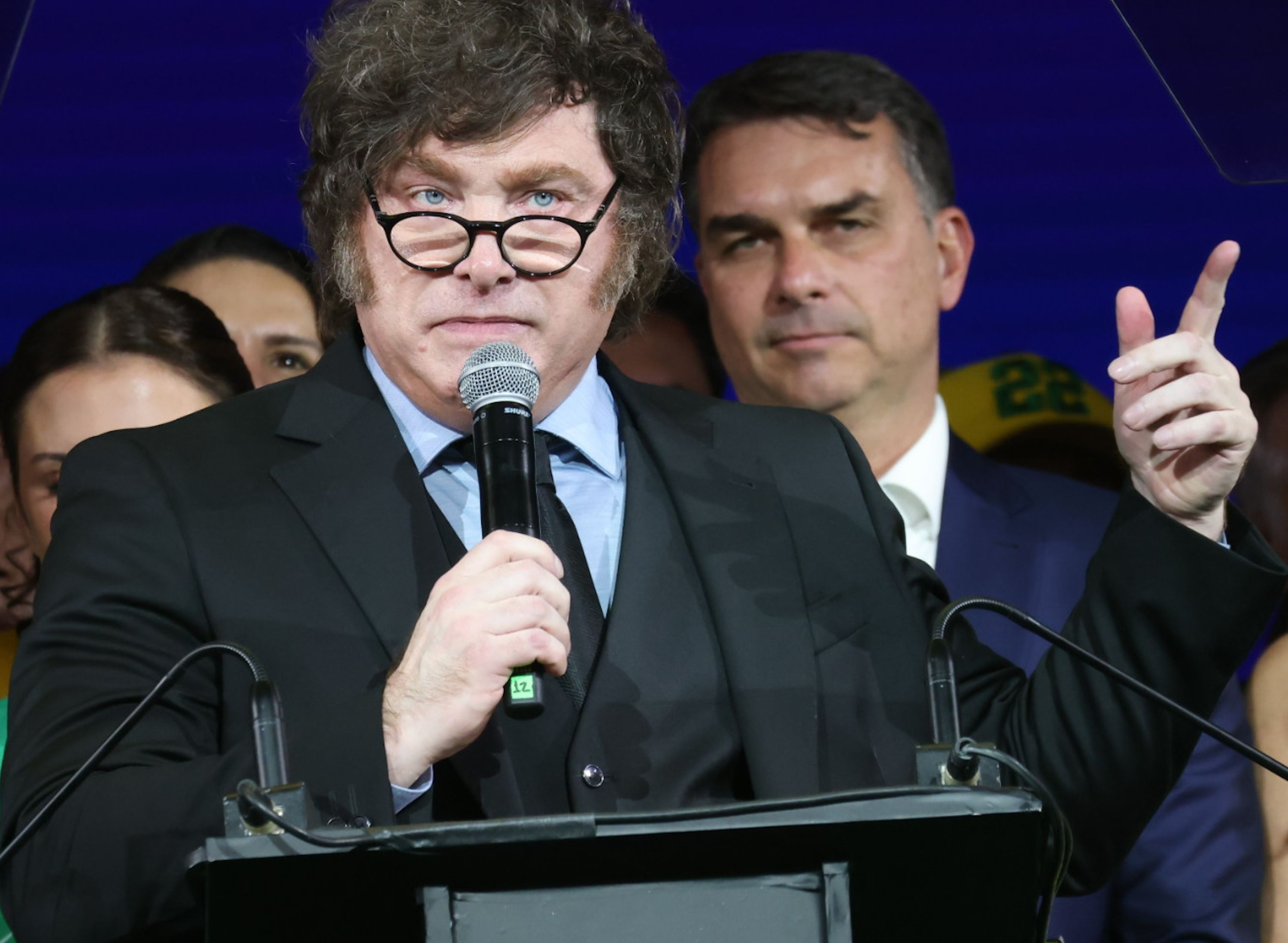 El president de l'Argentina, Javier Milei, durant la convenció del Partit Liberal del Brasil a Sao Paulo | Leco Viana (Europa Press)