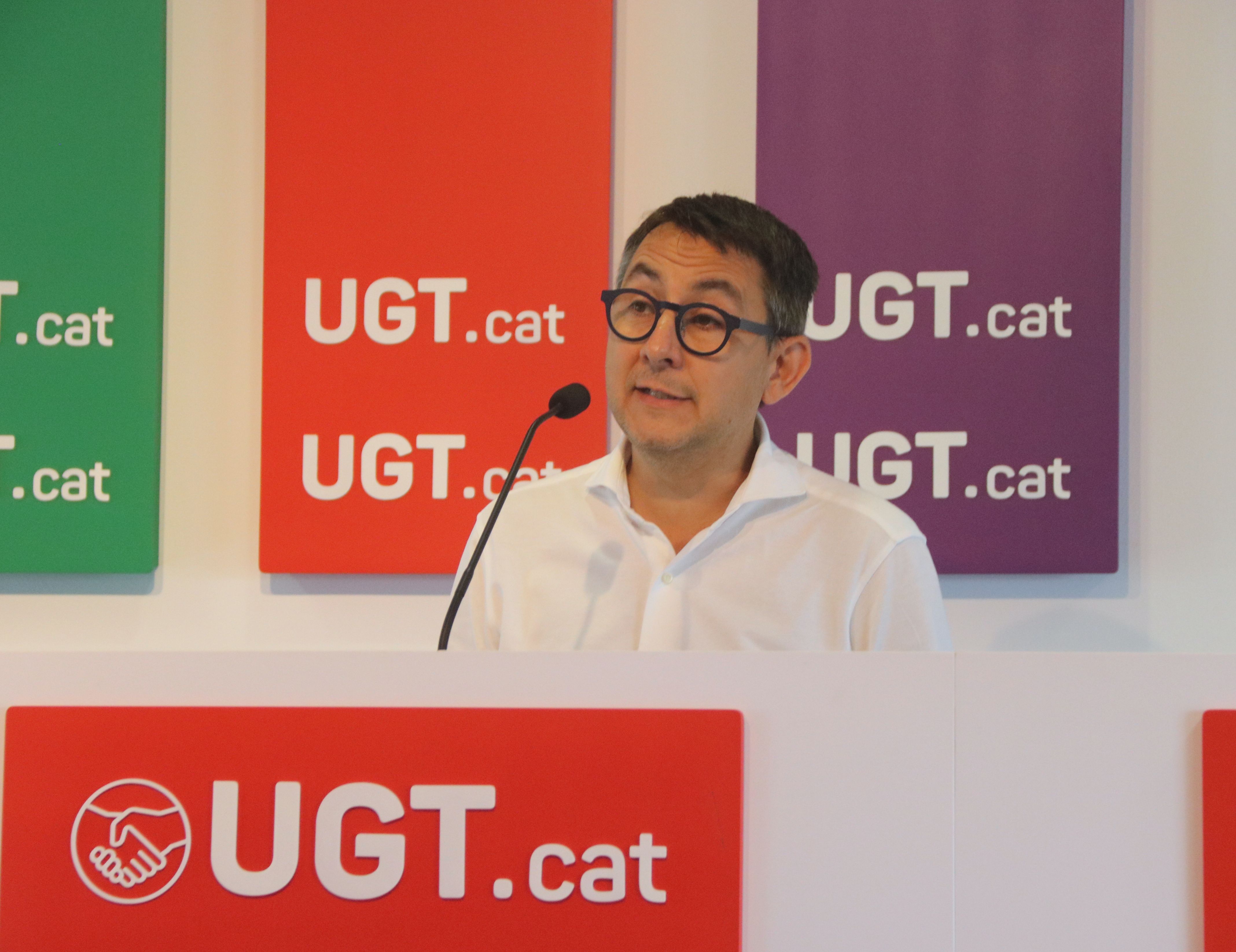 El secretari de política sindical de la UGT, Oscar Riu | ACN