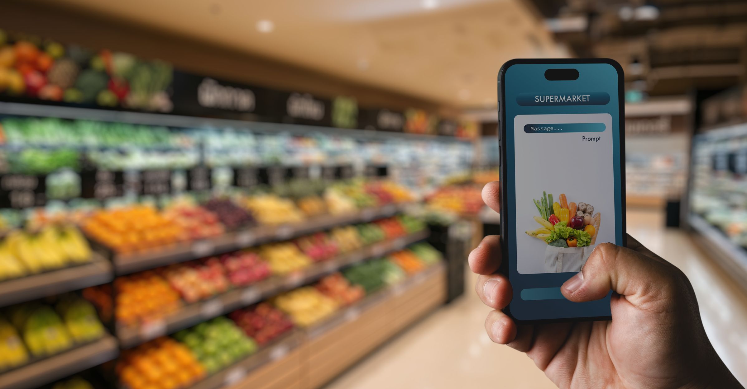Un dispositiu mòbil escaneja els productes d'un supermercat abans de comprar | iStock