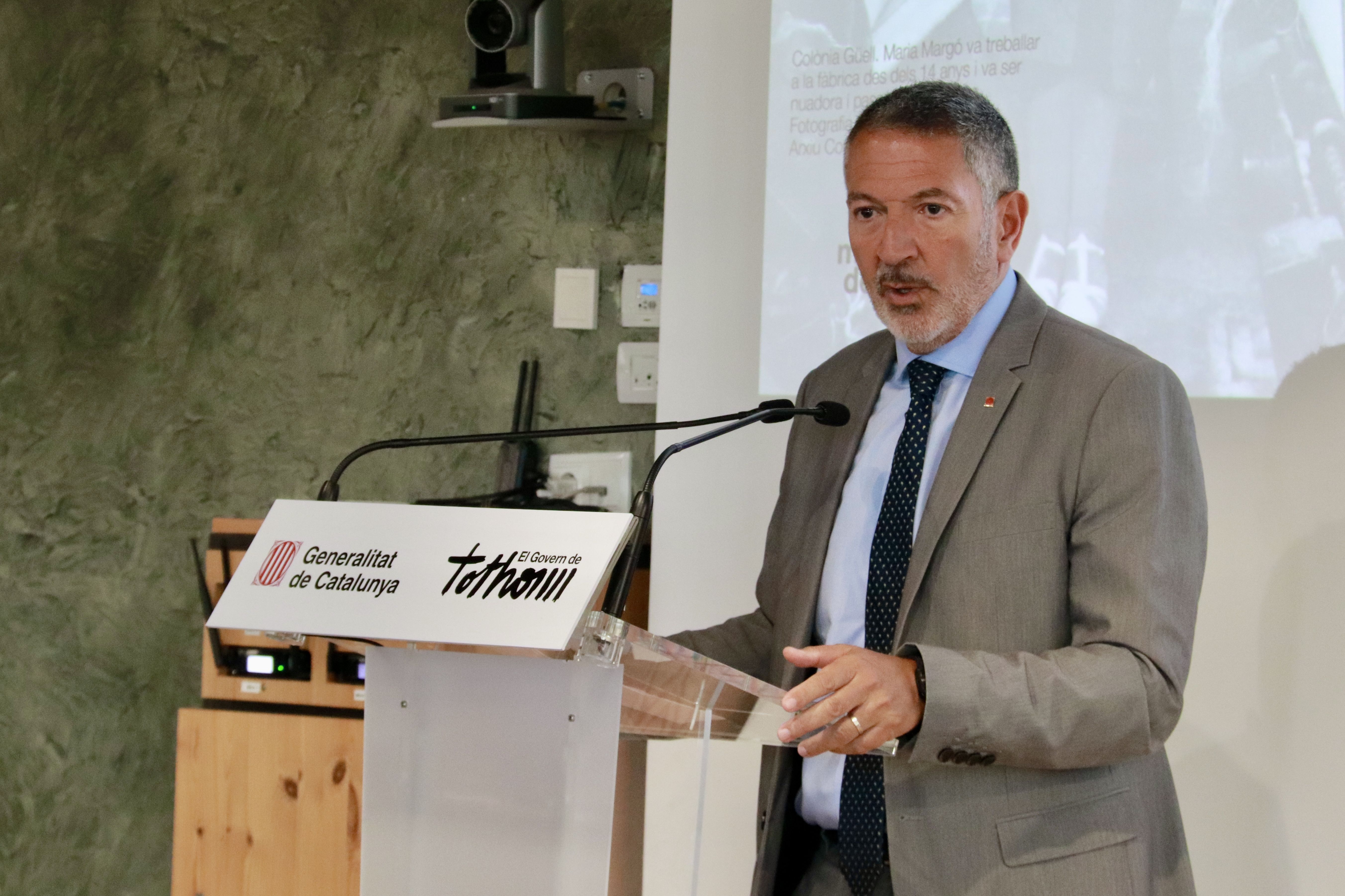 El conseller d’Empresa i Treball, Miquel Sàmper, durant l’obertura de la II Escola d’Estiu del Diàleg Social | Gemma Sánchez Bonel (ACN)