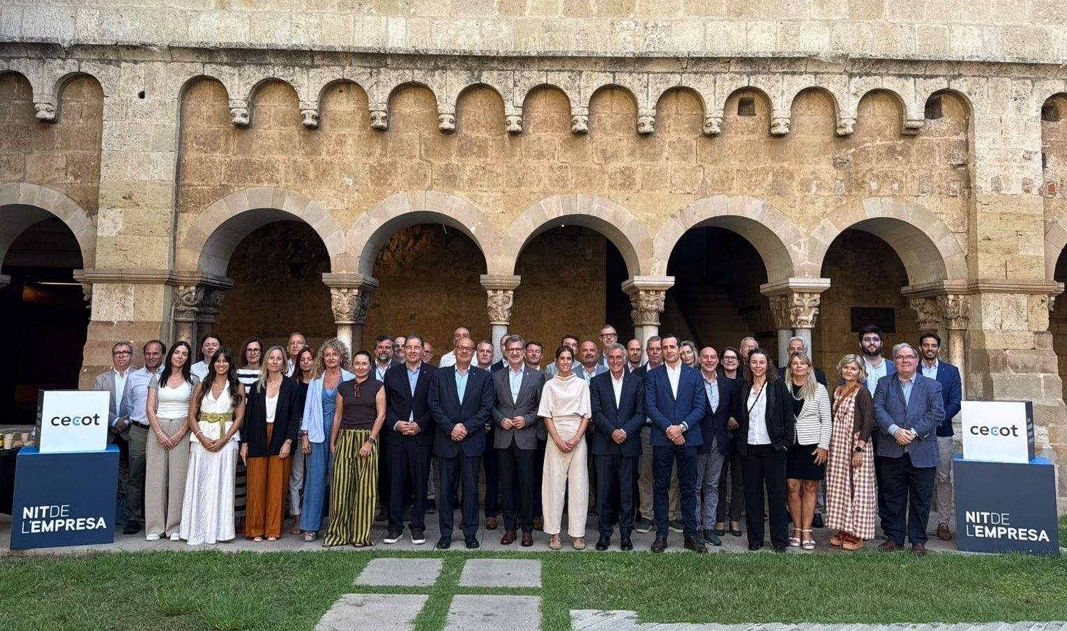 Les empreses patrocinadores i col·laboradores de la 31a Nit de l’Empresa de la Cecot, al Monestir de Sant Cugat | Cedida per la Cecot