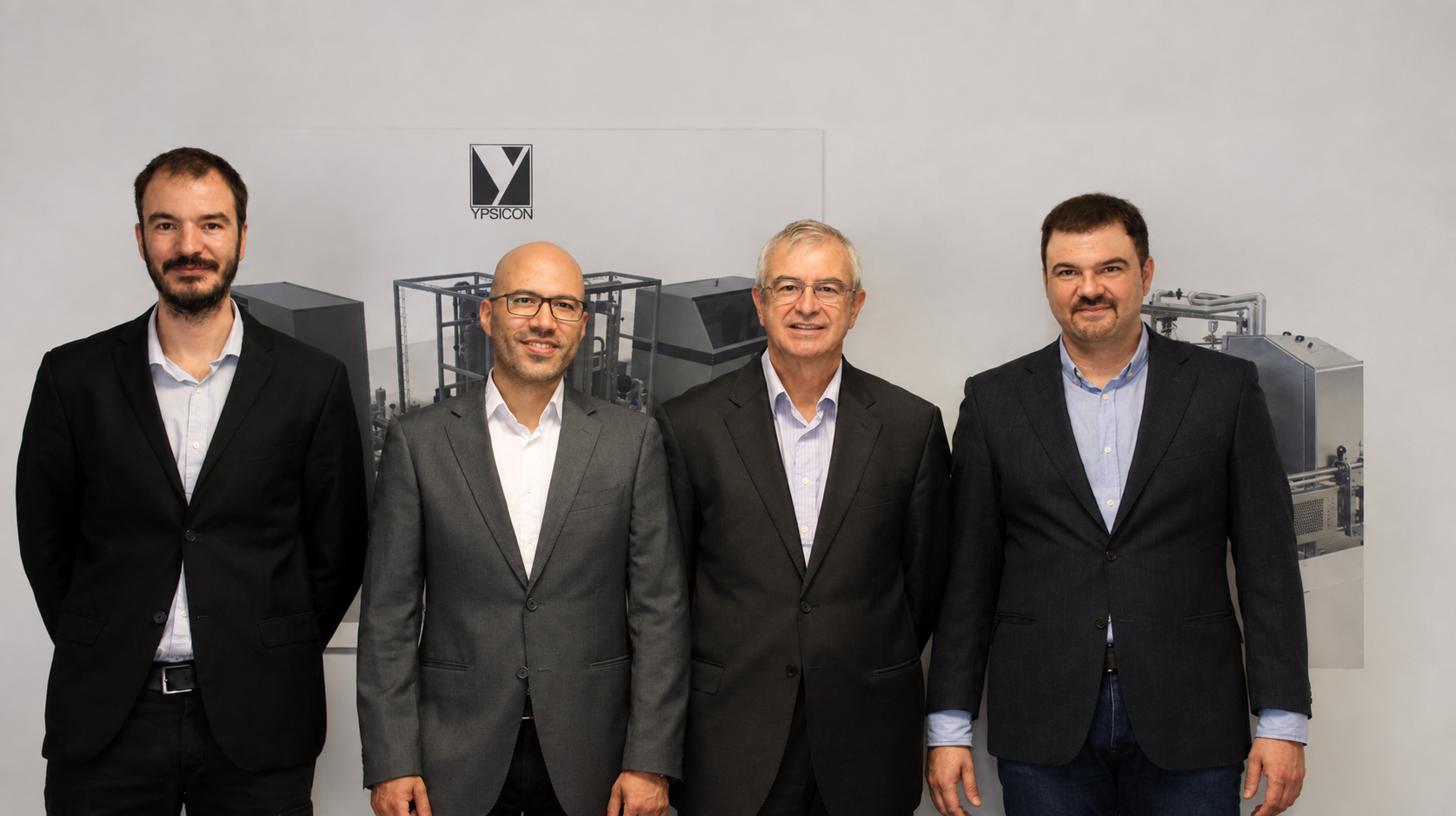L'equip d'Ypsicon, a les oficines de l'empresa a Barcelona | Cedida