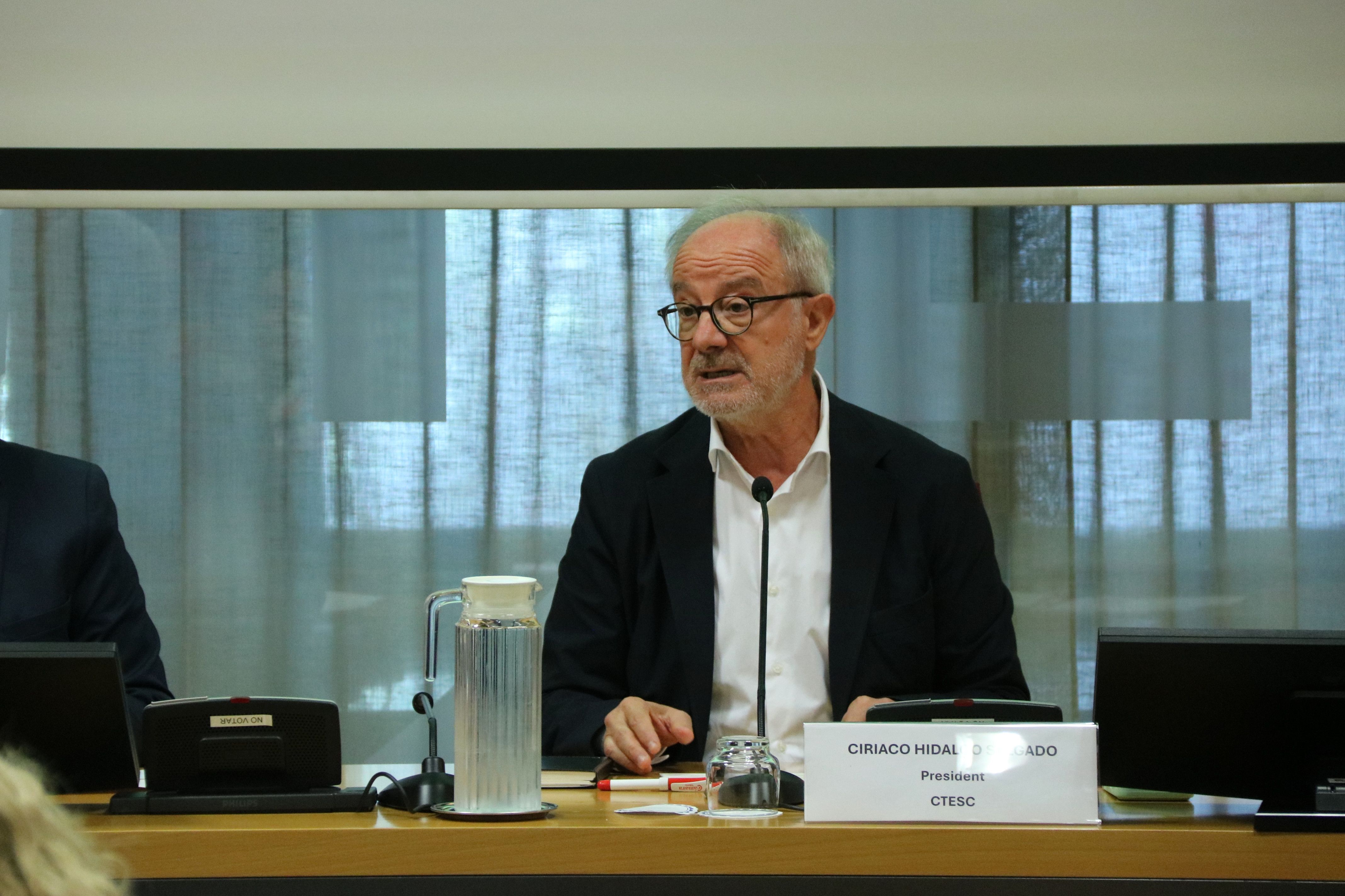 El president del CTESC, Ciriaco Hidalgo | Maria Asmarat (ACN)